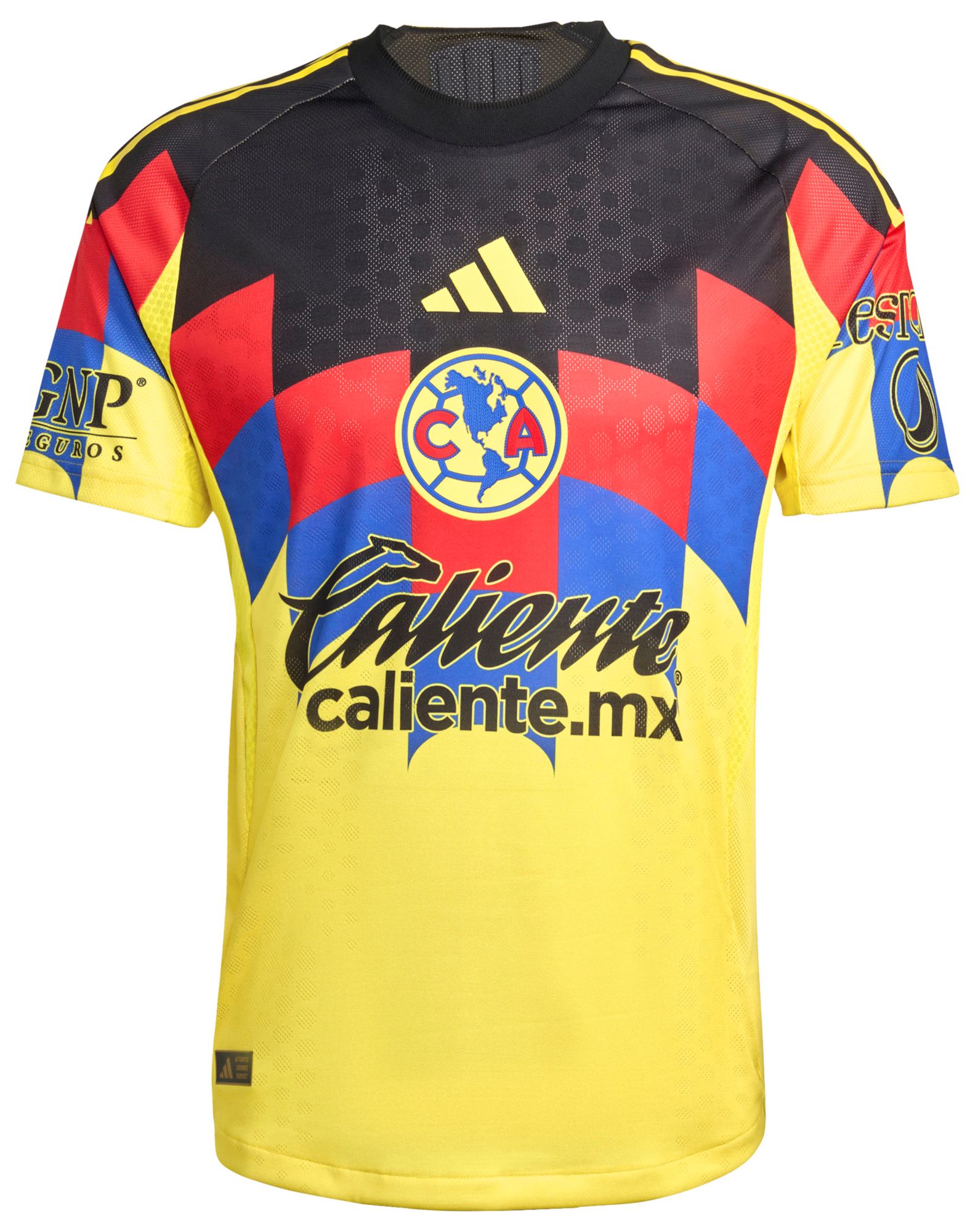 adidas Adult Club America 2025-26 Yellow Home Authentic Jersey product image