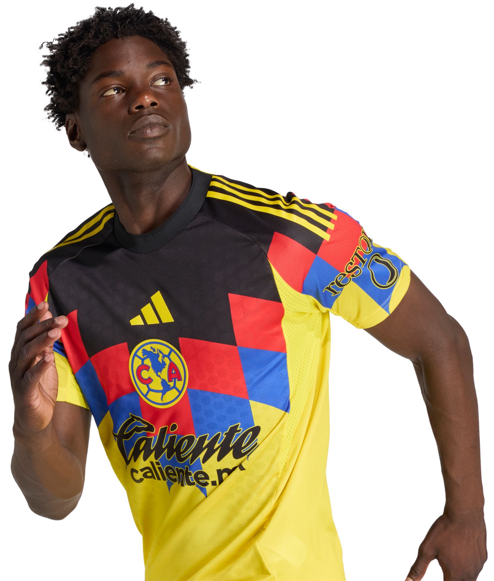 adidas Adult Club America 2025-26 Yellow Home Authentic Jersey product image