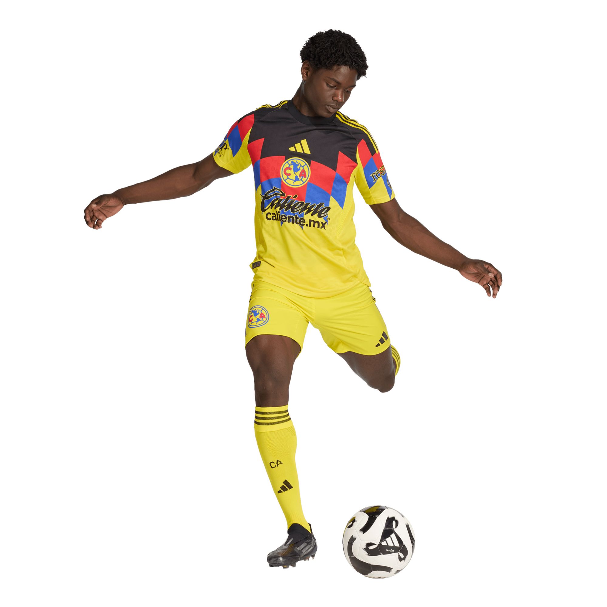 adidas Adult Club America 2025-26 Yellow Home Authentic Jersey product image