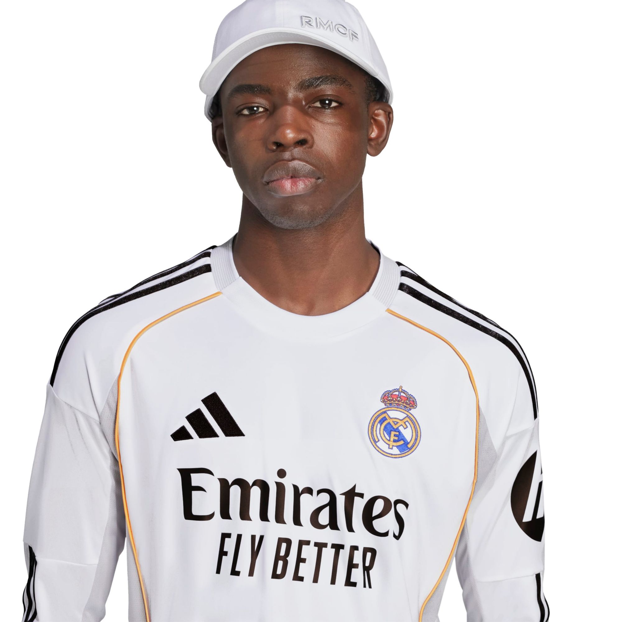 adidas Adult Real Madrid 2025 White Home Replica Jersey product image