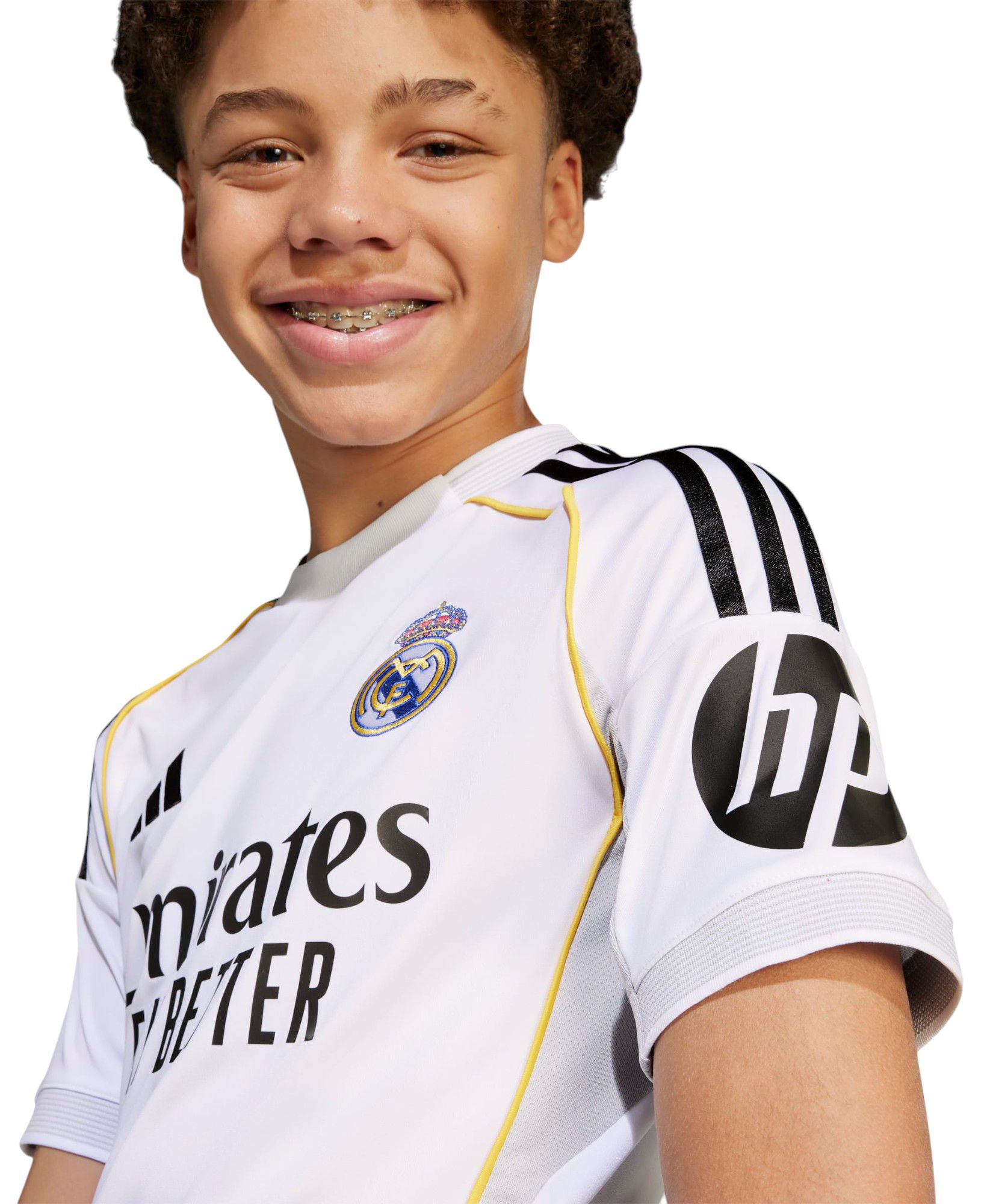 adidas Youth Real Madrid 2025 White Home Replica Jersey product image