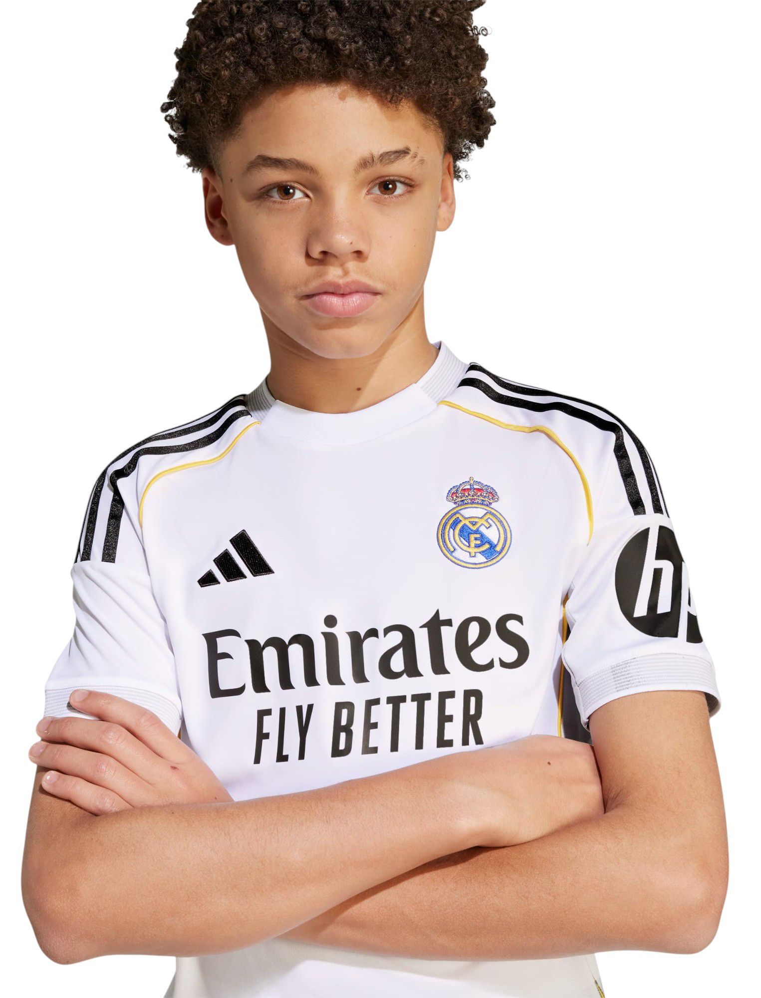 adidas Youth Real Madrid 2025 White Home Replica Jersey product image