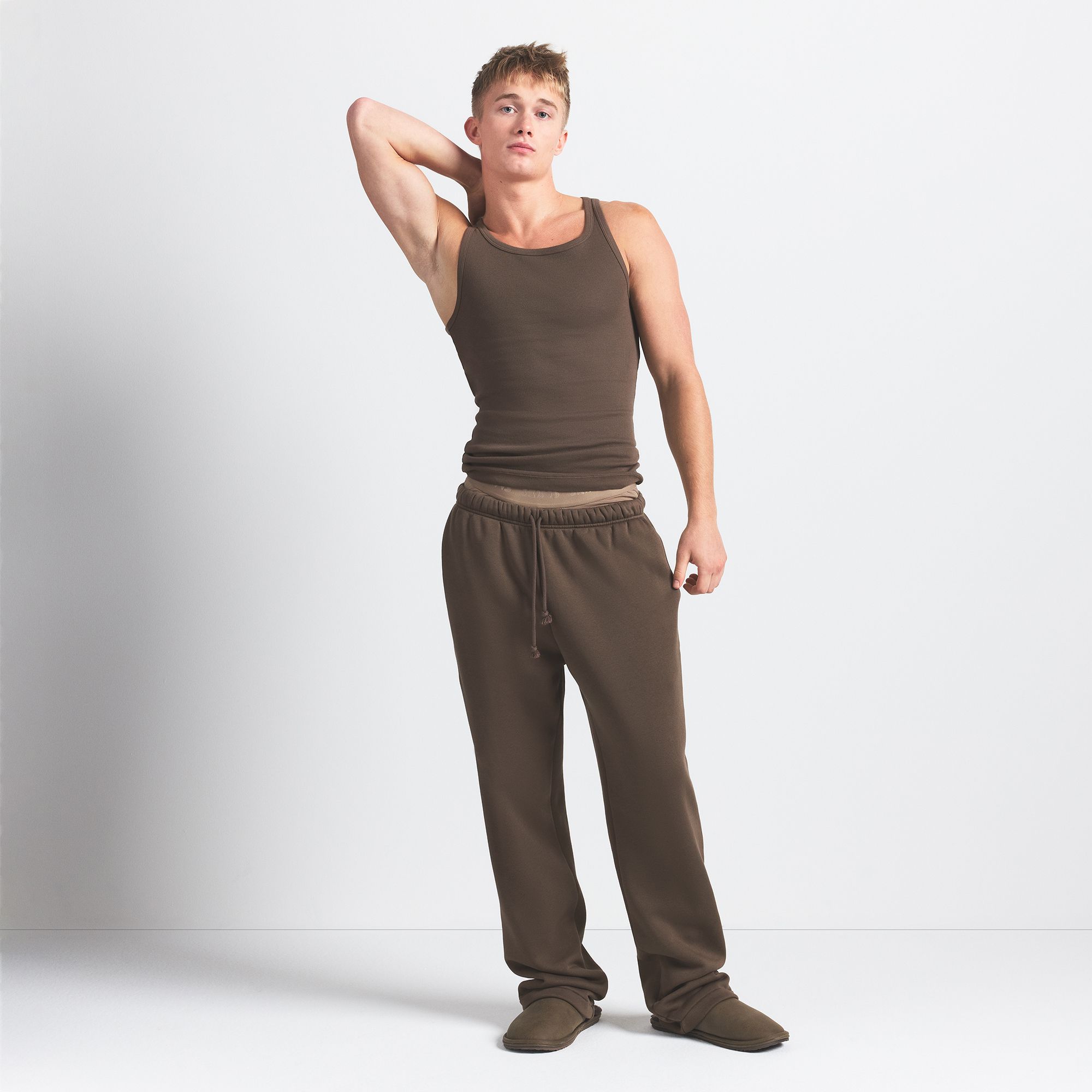 SKIMS Men's Fleece Lounge Straight Leg Pants product image