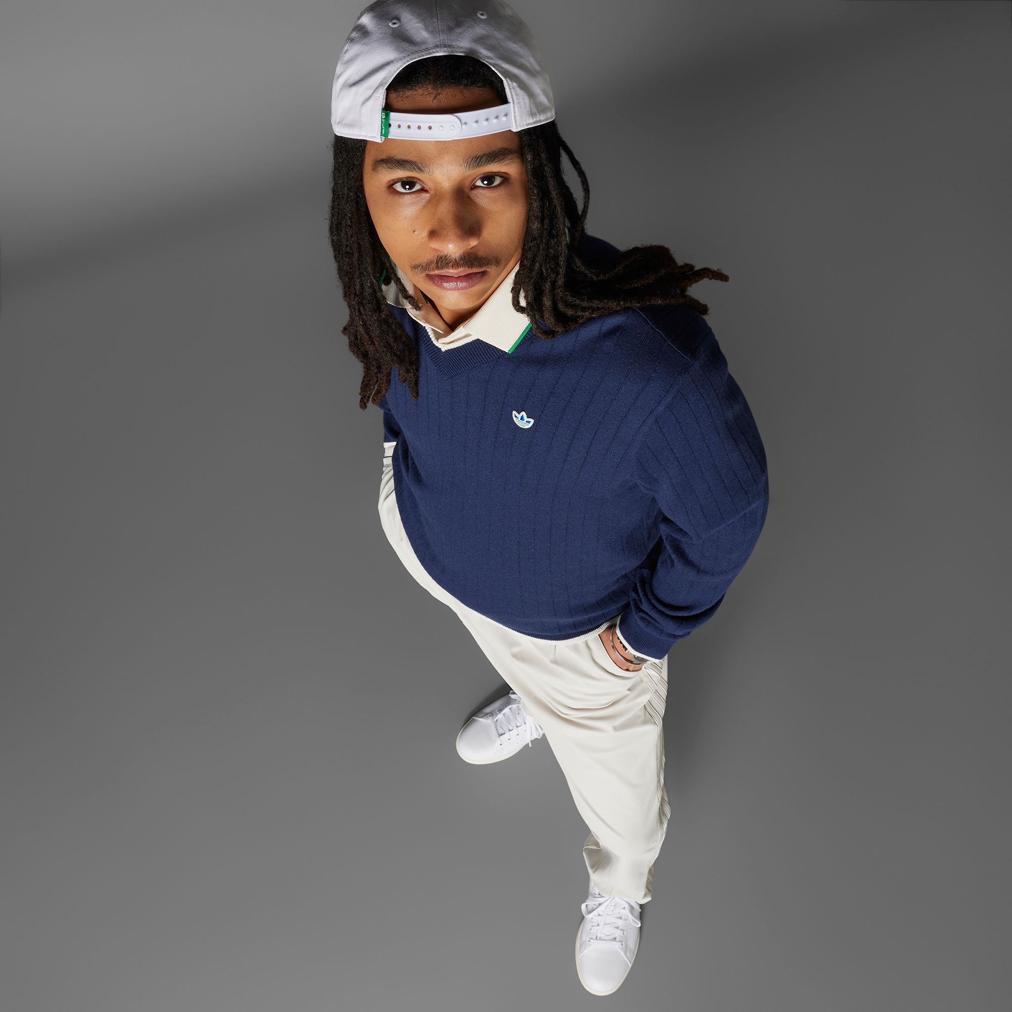 adidas Originals Men's Cashmere Knit Golf Sweater product image