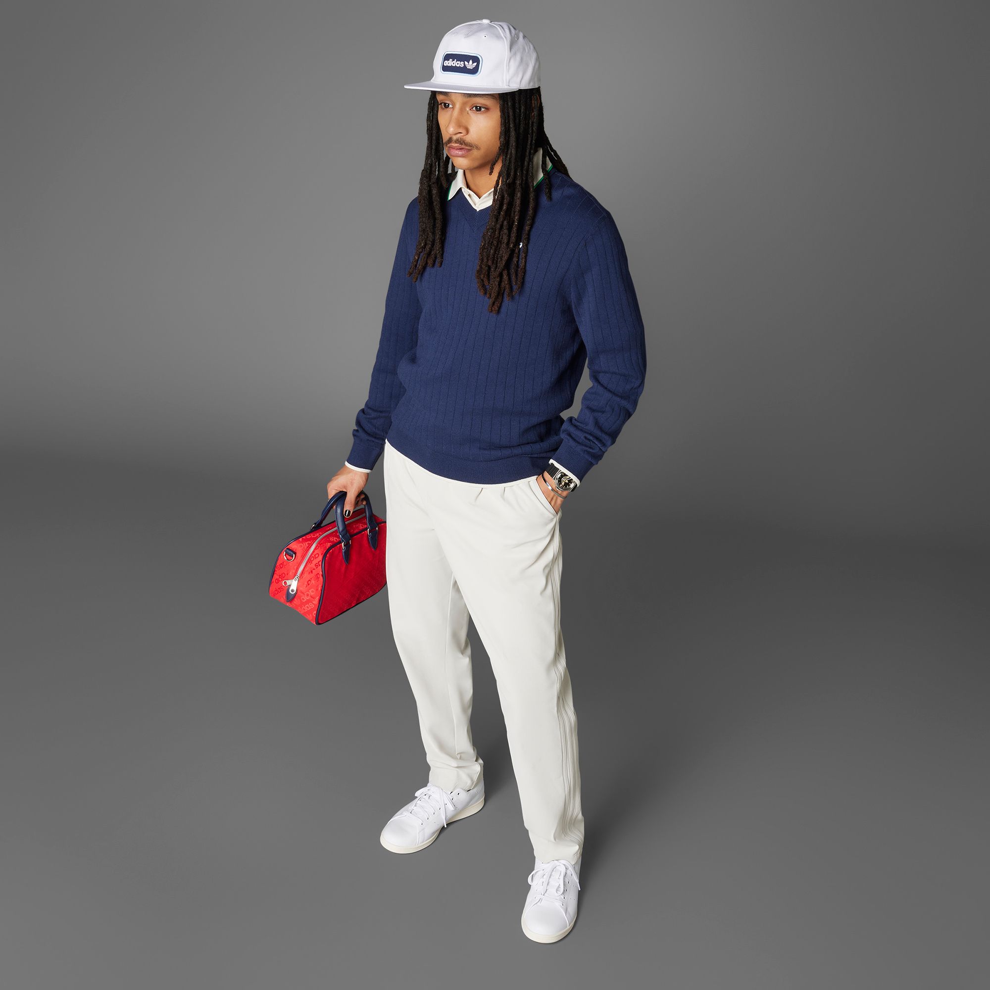 adidas Originals Men's Cashmere Knit Golf Sweater product image