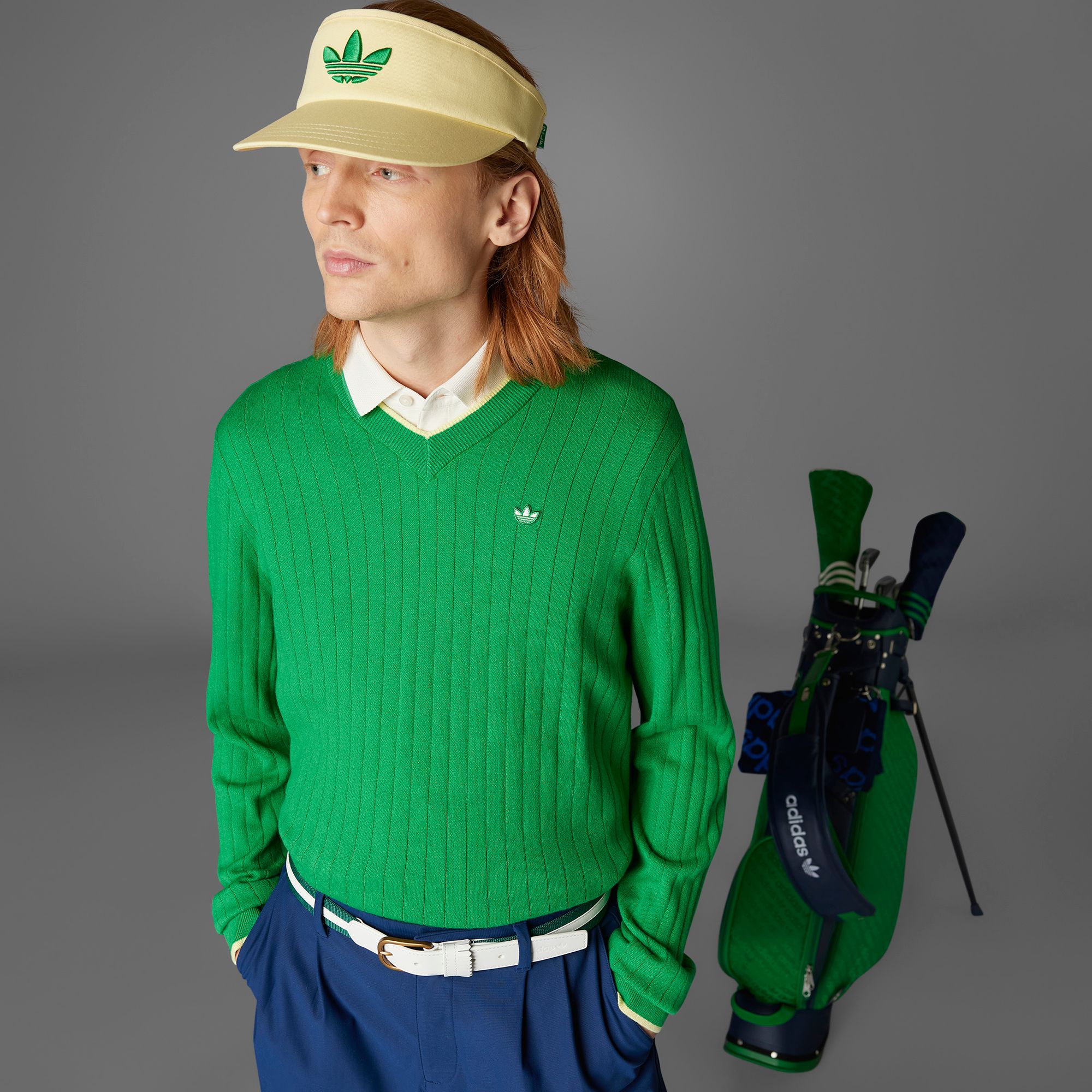 adidas Originals Men's Cashmere Knit Golf Sweater product image