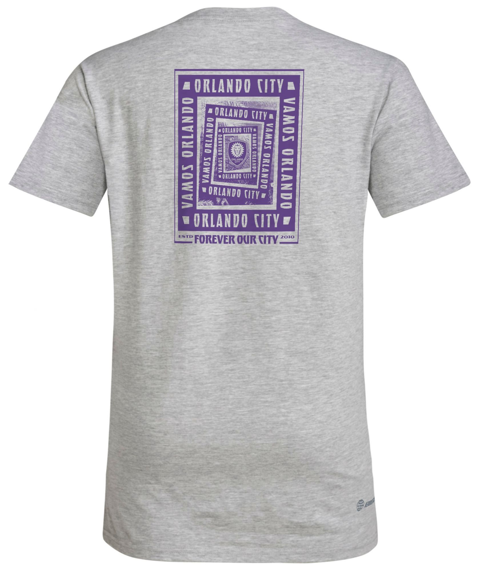 adidas Youth Orlando City 2025 Grey Local Warp T-Shirt product image