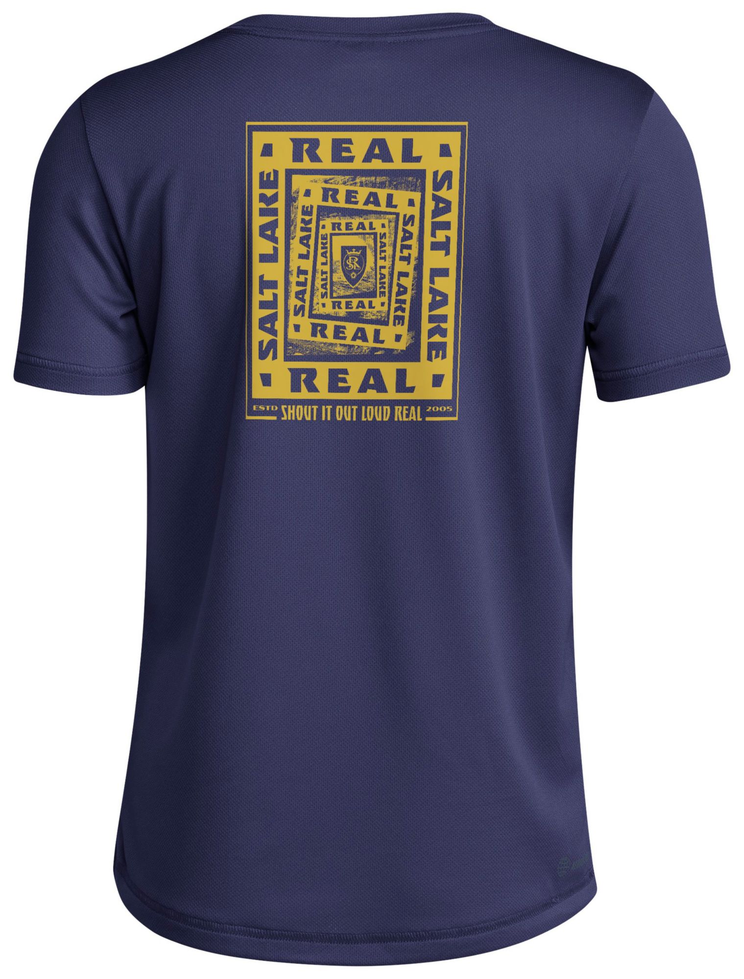 adidas Youth Real Salt Lake 2025 Blue Local Warp T-Shirt product image