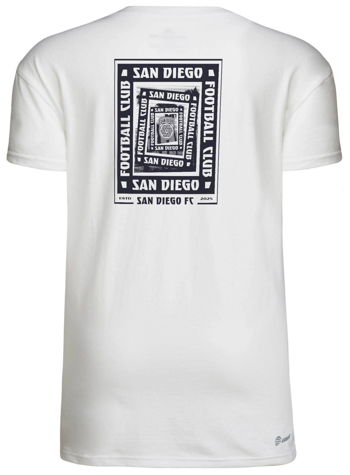 adidas Youth San Diego FC 2025 White Local Warp T-Shirt product image