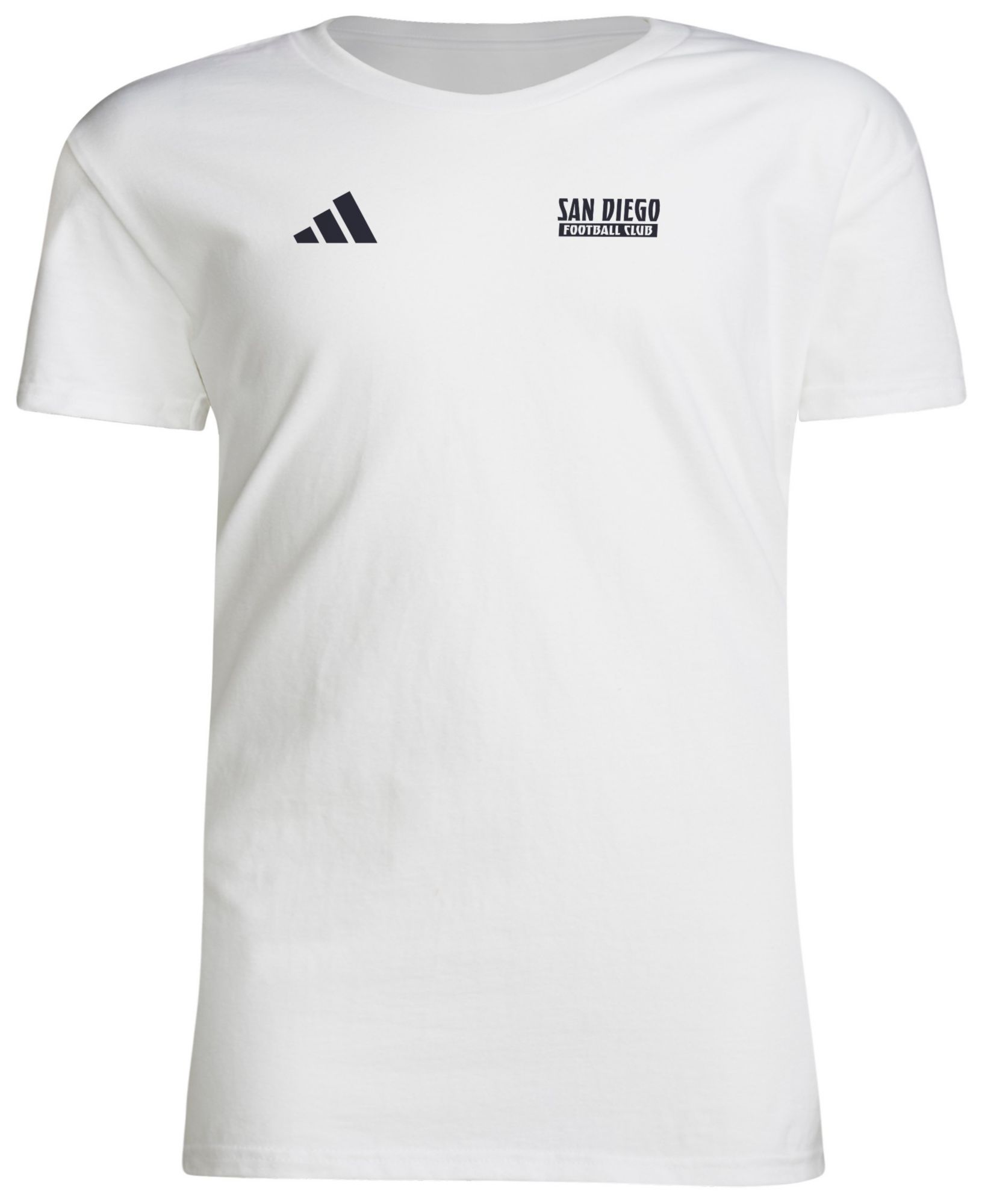 adidas Youth San Diego FC 2025 White Local Warp T-Shirt product image