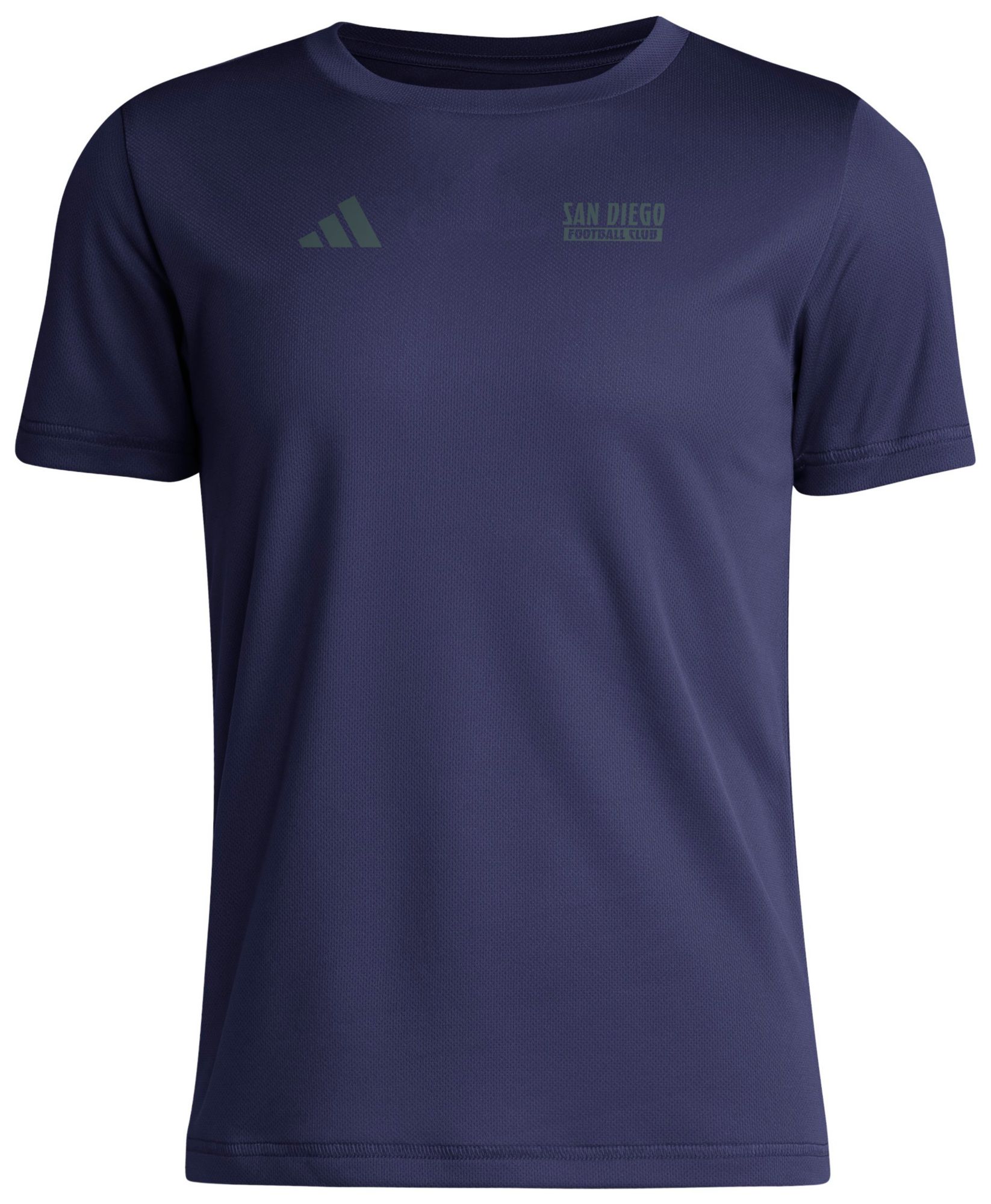adidas Youth San Diego FC 2025 Blue Local Warp T-Shirt product image