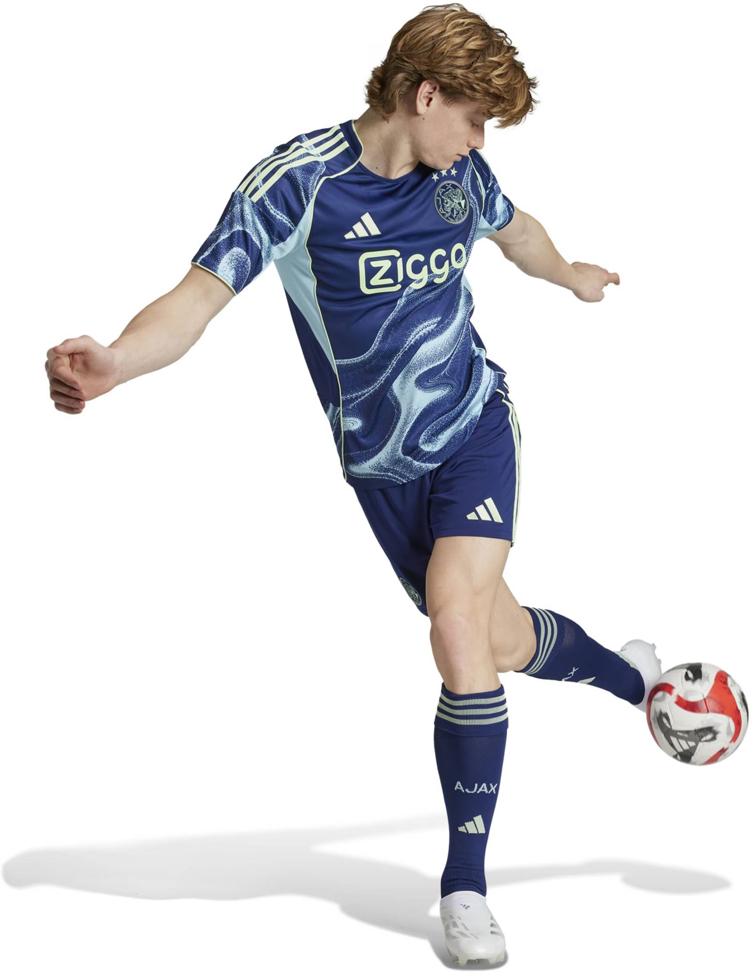 adidas Adult Ajax Amsterdam 2025-26 Blue Away Replica Jersey product image