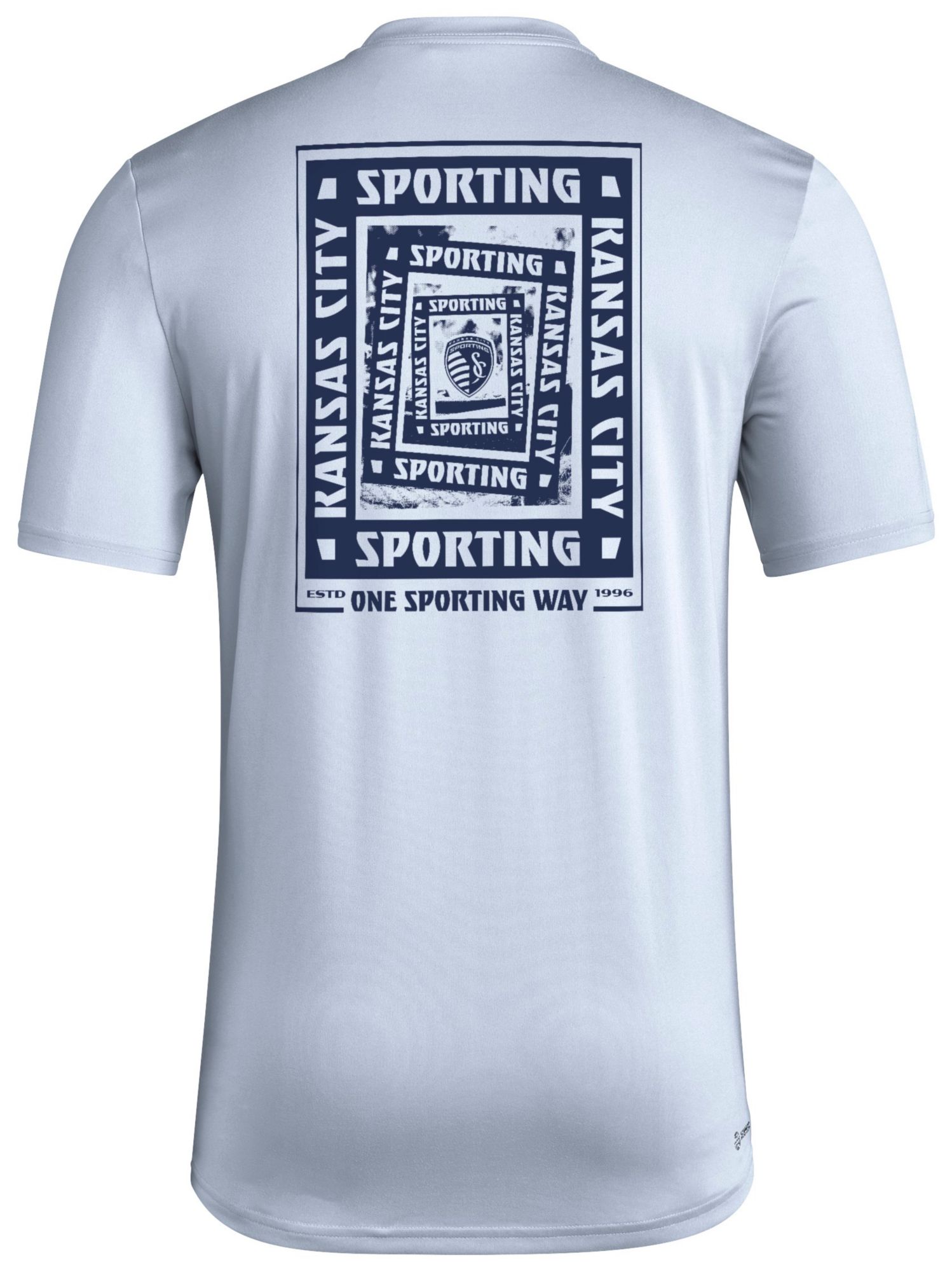 adidas Men's Sporting Kansas City 2025 Blue Local Warp T-Shirt product image