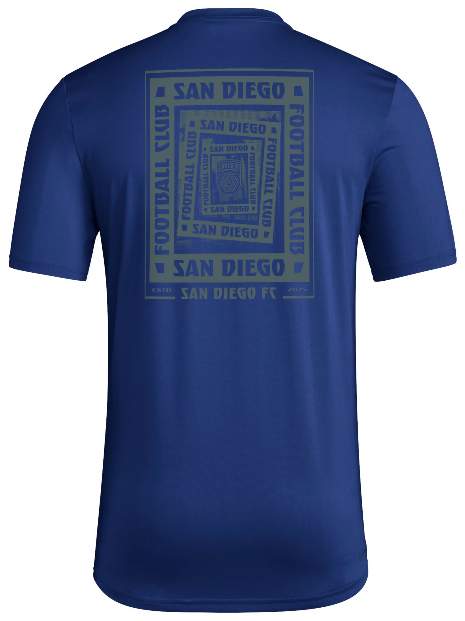 adidas Men's San Diego FC 2025 Blue Local Warp T-Shirt product image