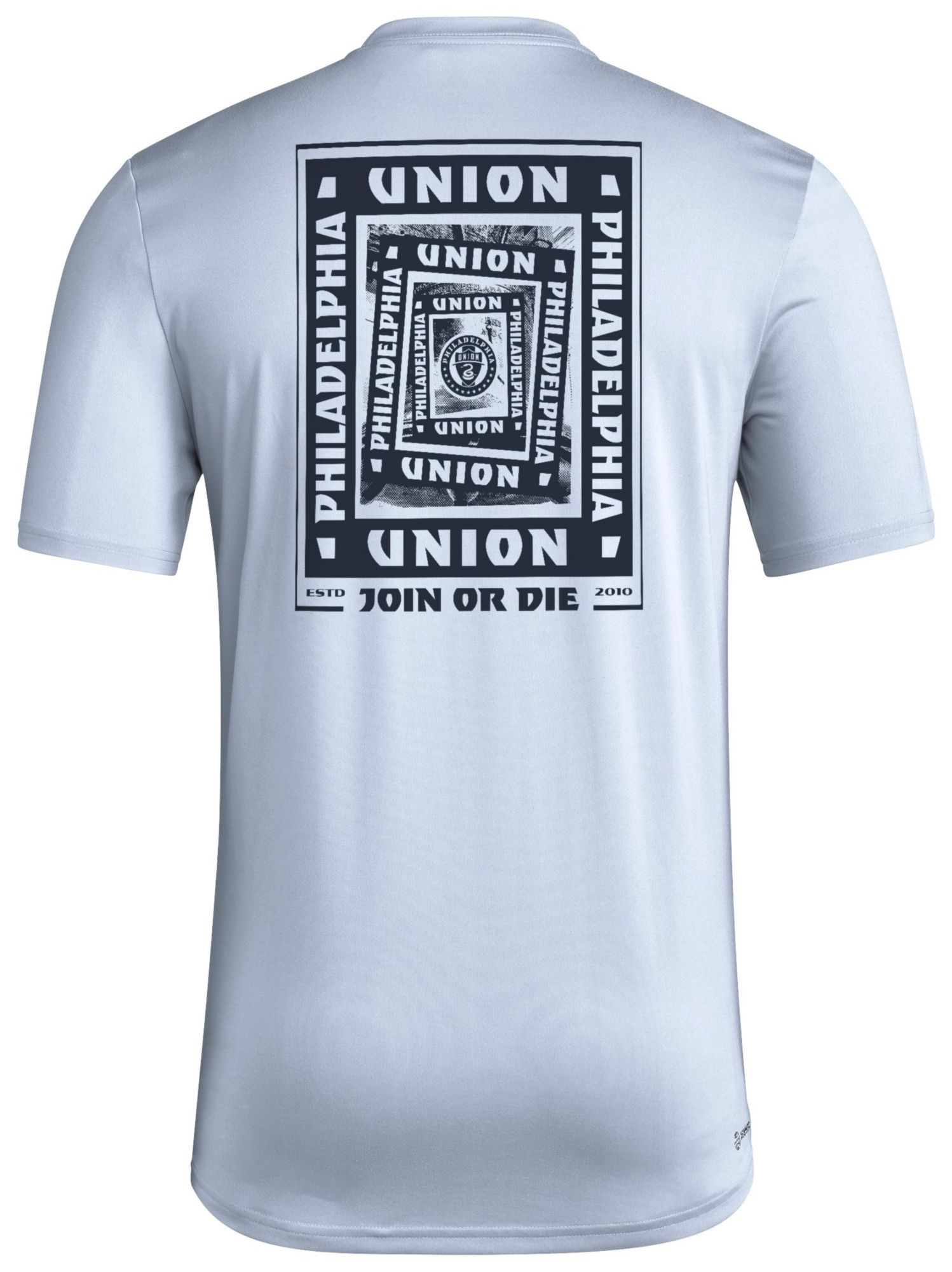 adidas Men's Philadelphia Union 2025 Blue Local Warp T-Shirt product image