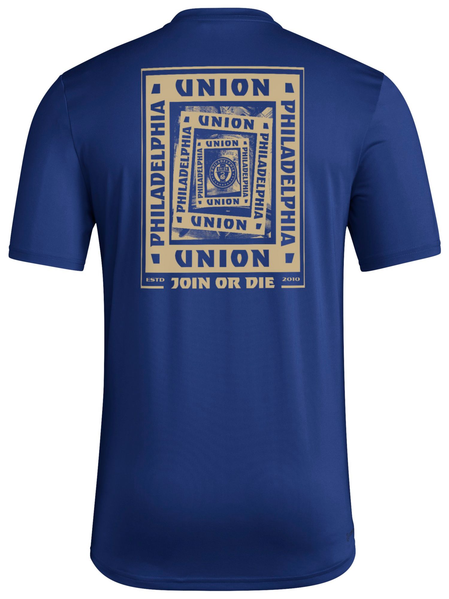 adidas Men's Philadelphia Union 2025 Blue Local Warp T-Shirt product image