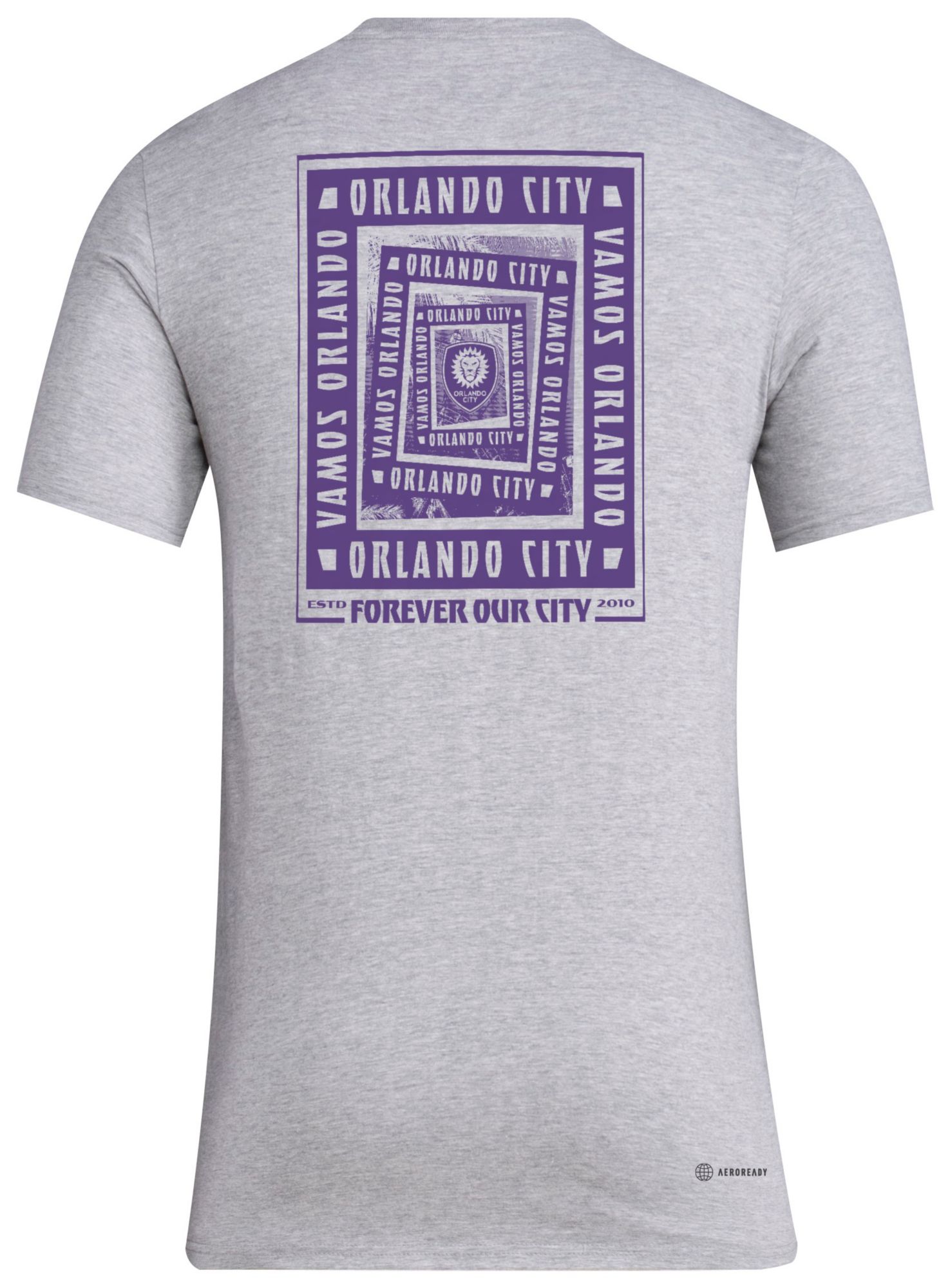 adidas Men's Orlando City 2025 Grey Local Warp T-Shirt product image