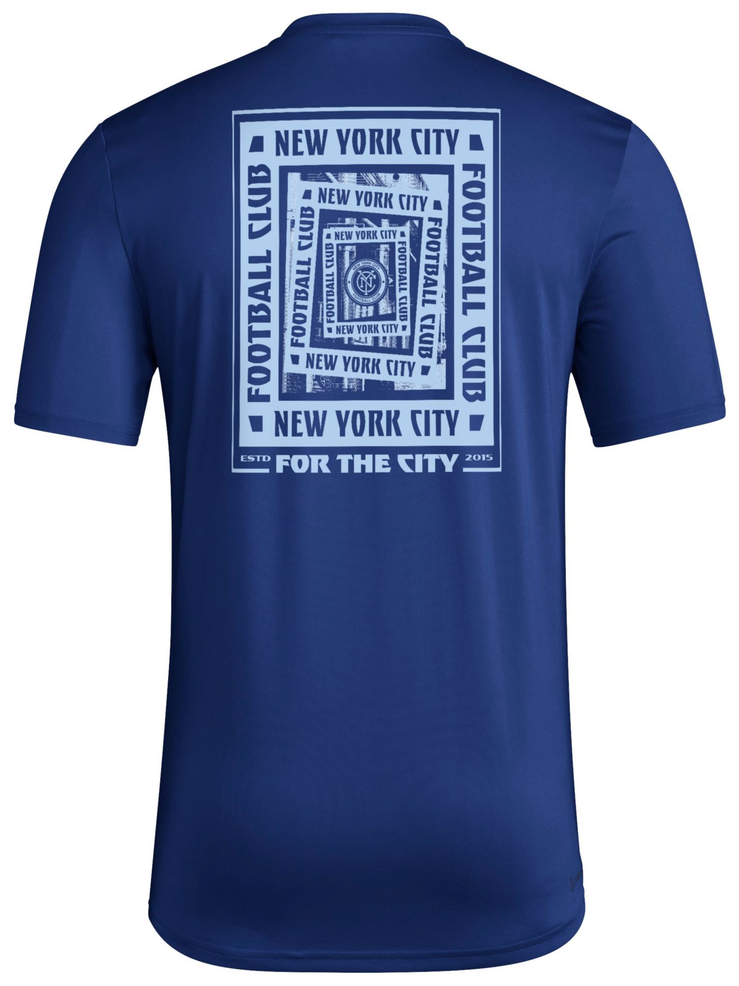 adidas Men's New York City FC 2025 Blue Local Warp T-Shirt product image