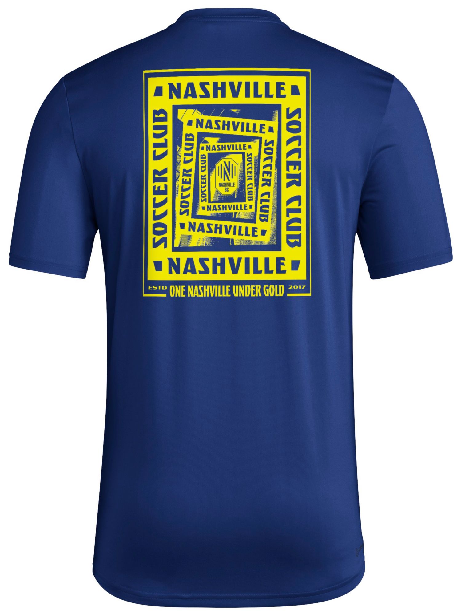 adidas Men's Nashville SC 2025 Blue Local Warp T-Shirt product image