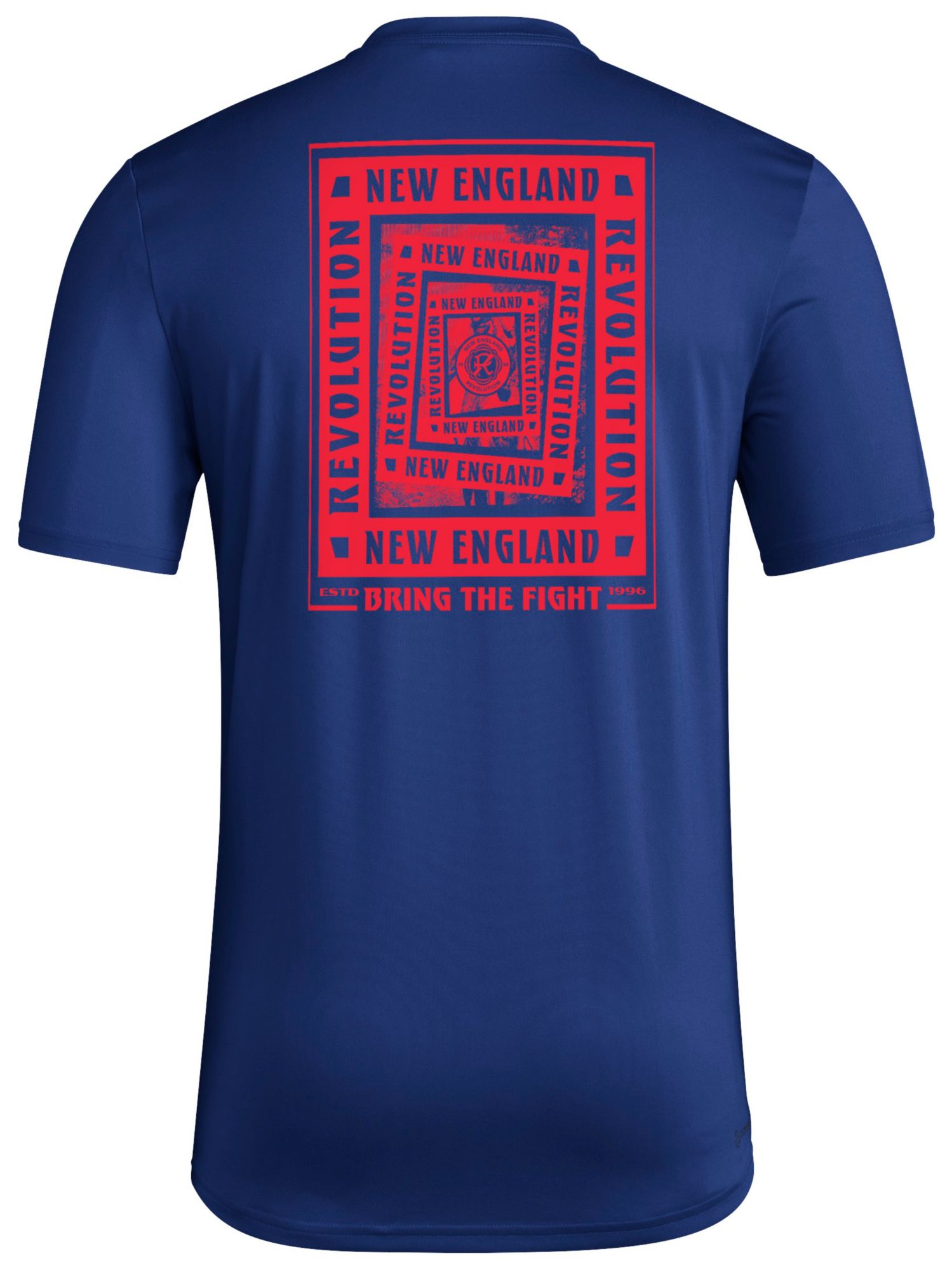 adidas Men's New England Revolution 2025 Blue Local Warp T-Shirt product image