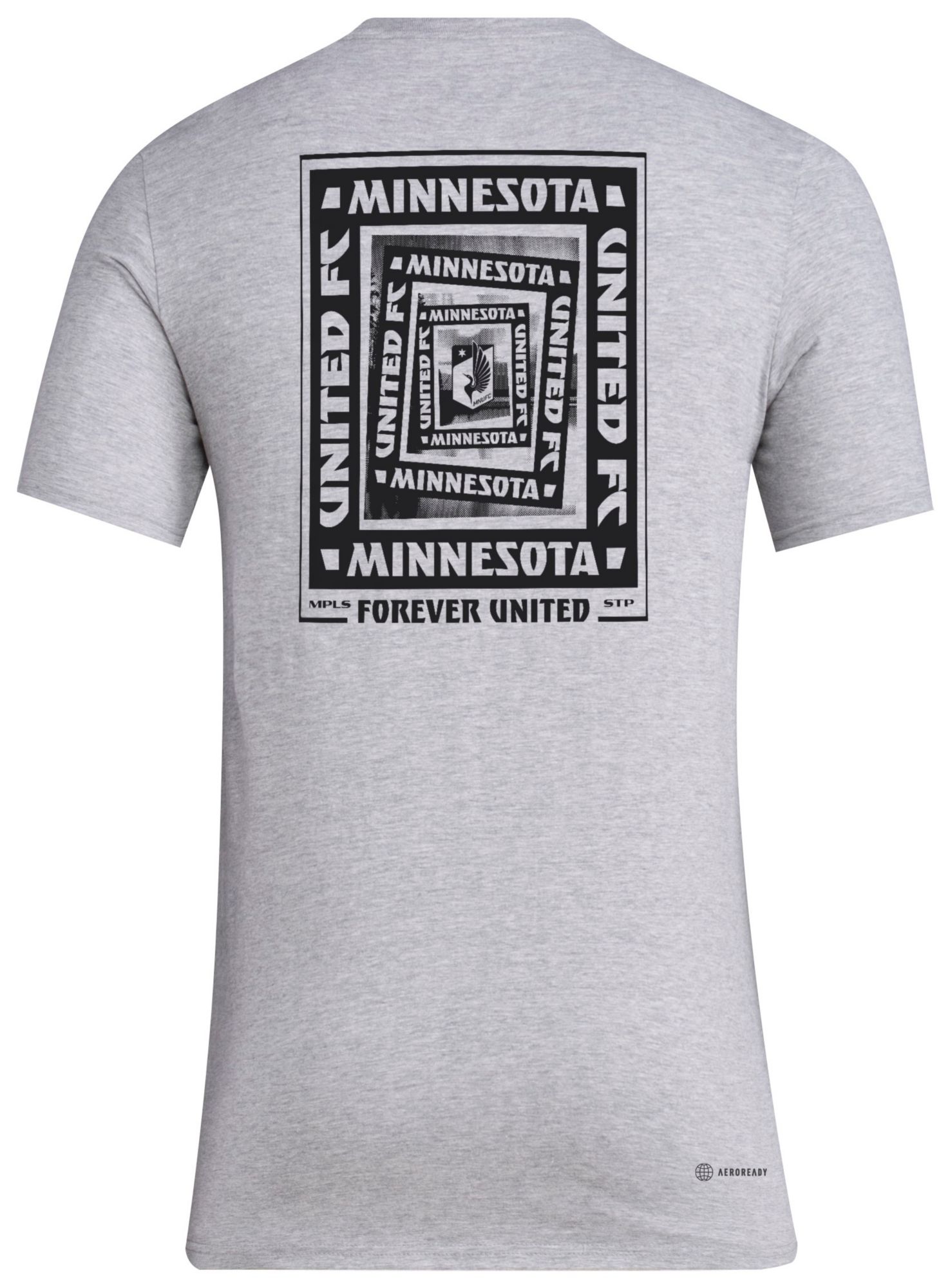 adidas Men's Minnesota United FC 2025 Grey Local Warp T-Shirt product image