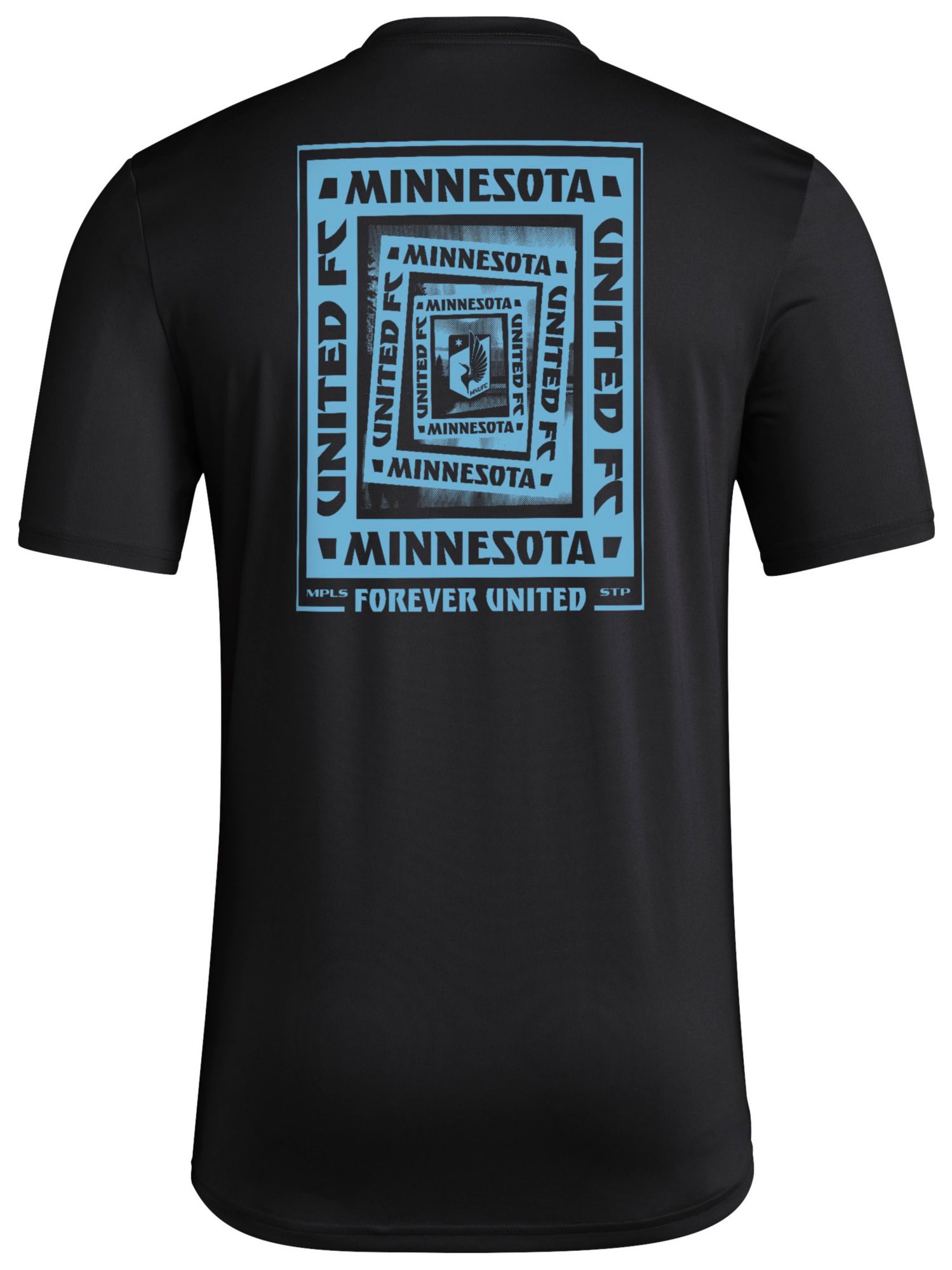 adidas Men's Minnesota United FC 2025 Black Local Warp T-Shirt product image