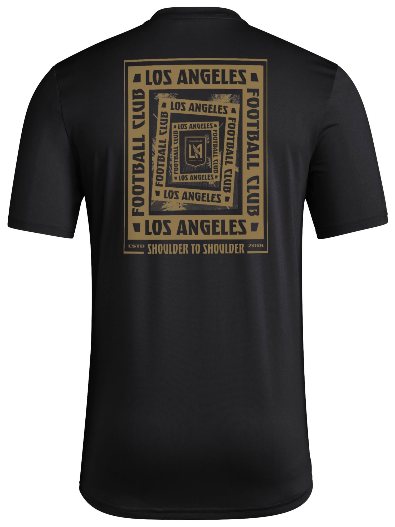 adidas Men's Los Angeles FC 2025 Black Local Warp T-Shirt product image