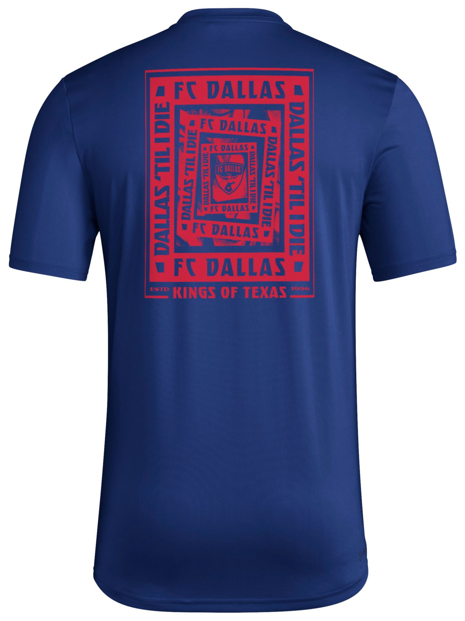adidas Men's FC Dallas 2025 Blue Local Warp T-Shirt product image