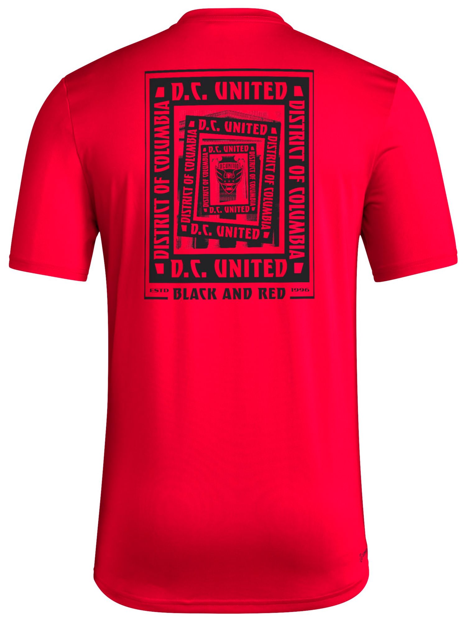 adidas Men's D.C. United 2025 Red Local Warp T-Shirt product image