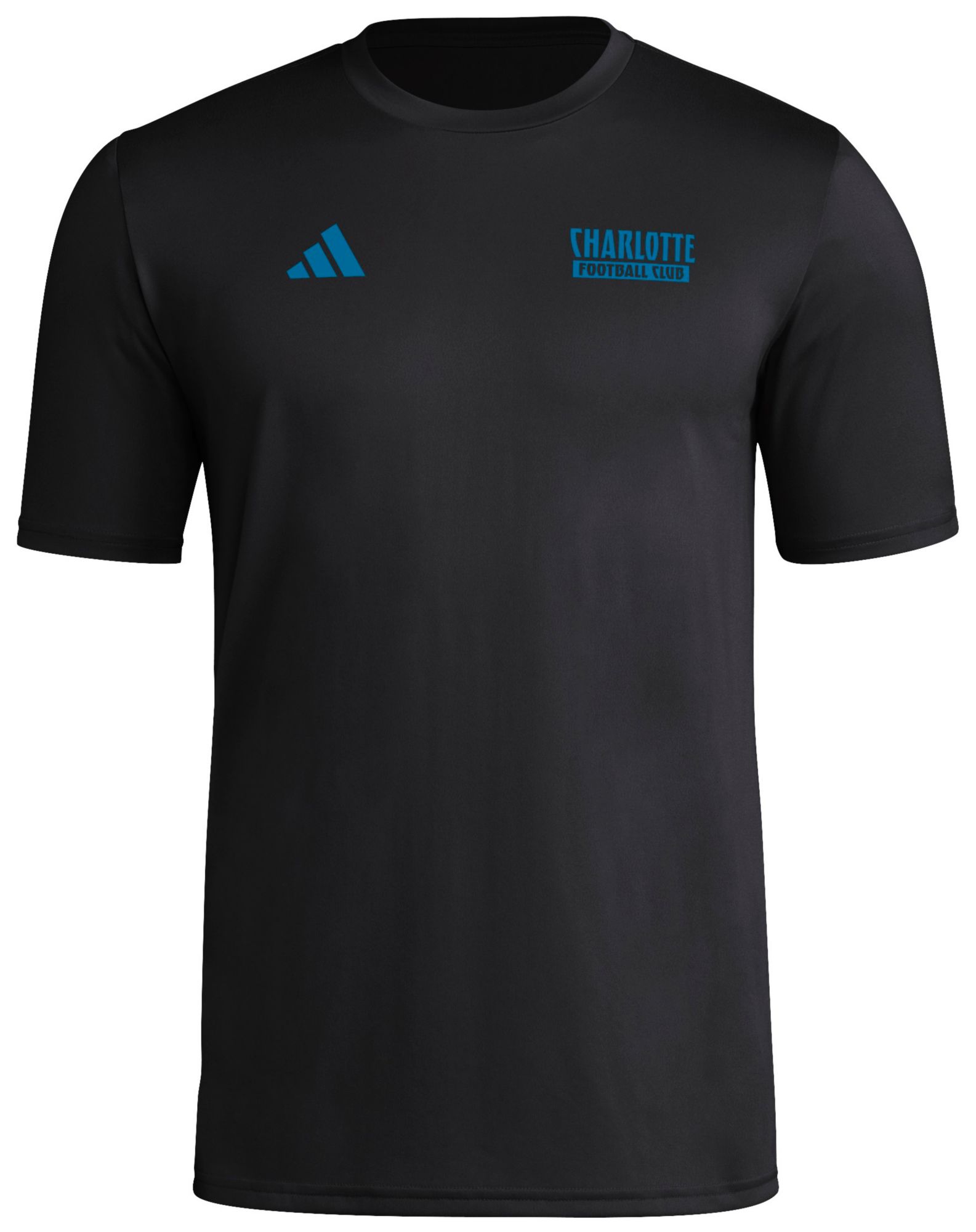 adidas Men's Charlotte FC 2025 Black Local Warp T-Shirt product image