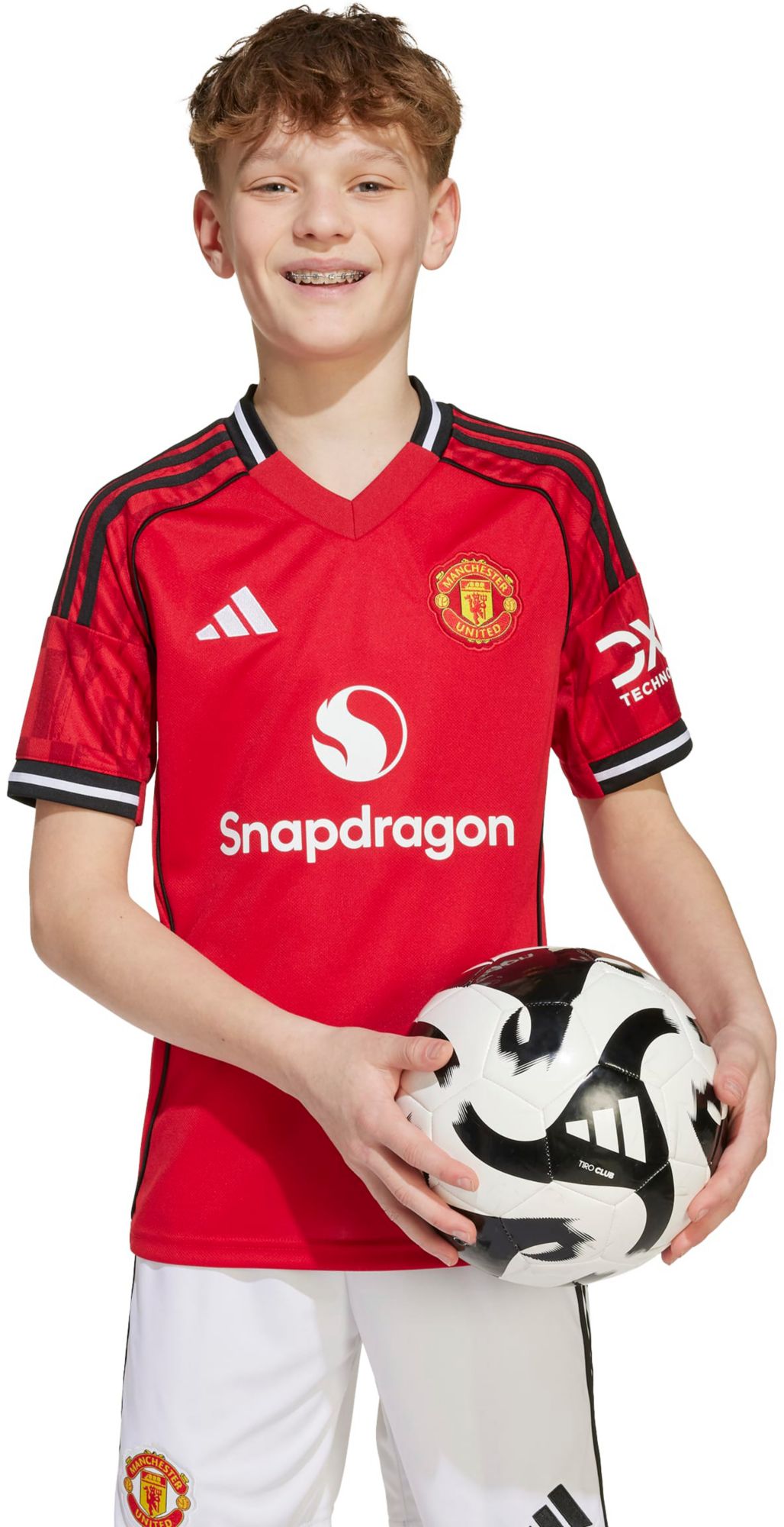 adidas Youth Manchester United 2025 Red Home Replica Jersey product image