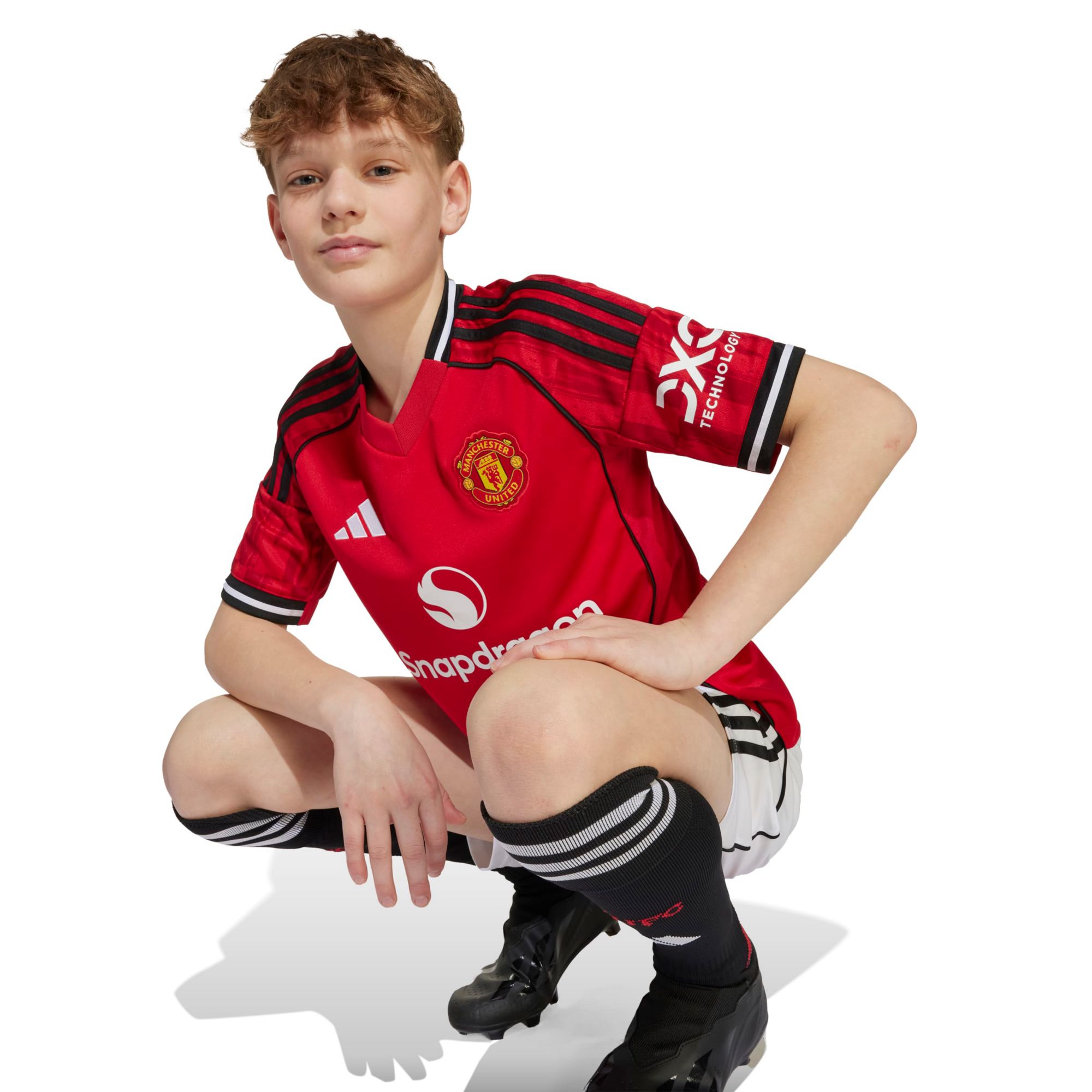 adidas Youth Manchester United 2025 Red Home Replica Jersey product image