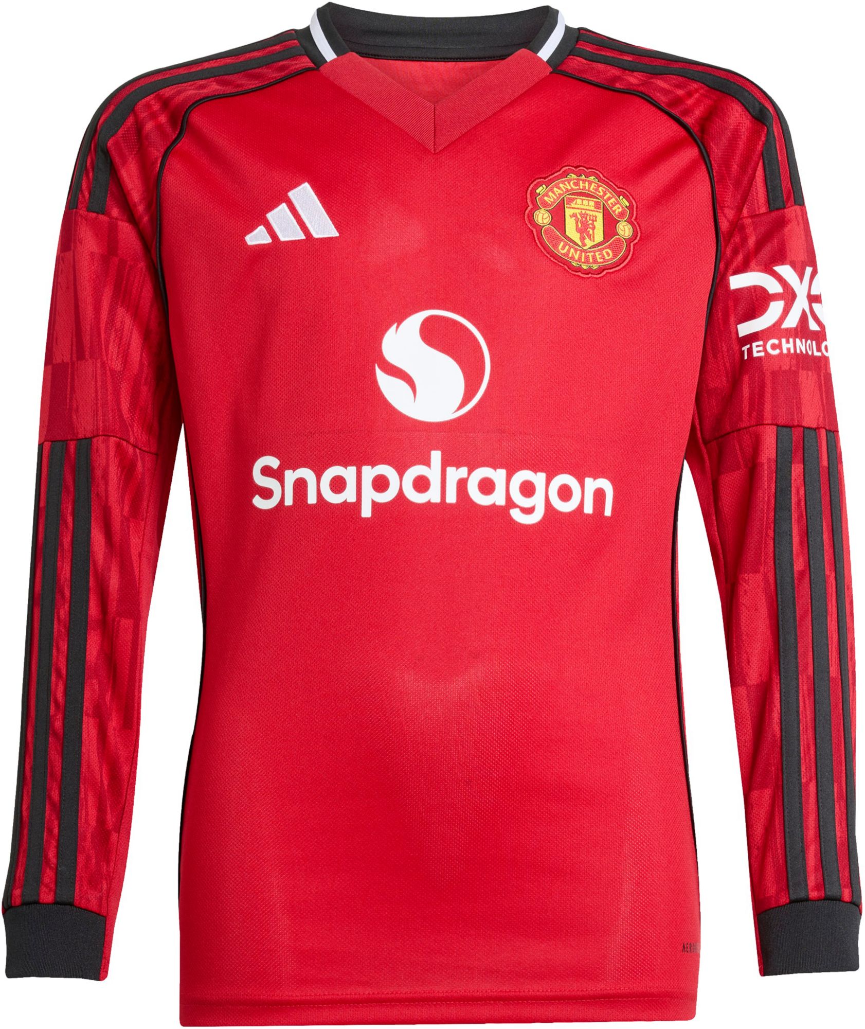 adidas Youth Manchester United 2025 Red Home Long Sleeve Replica Jersey product image