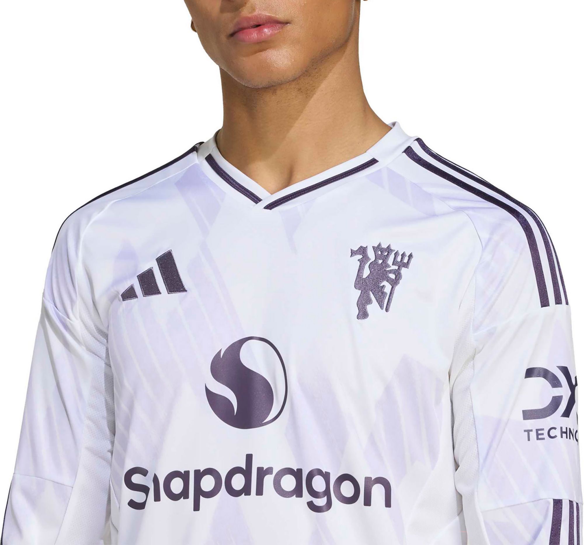 adidas Adult Manchester United 2025-26 White Away Replica Jersey product image
