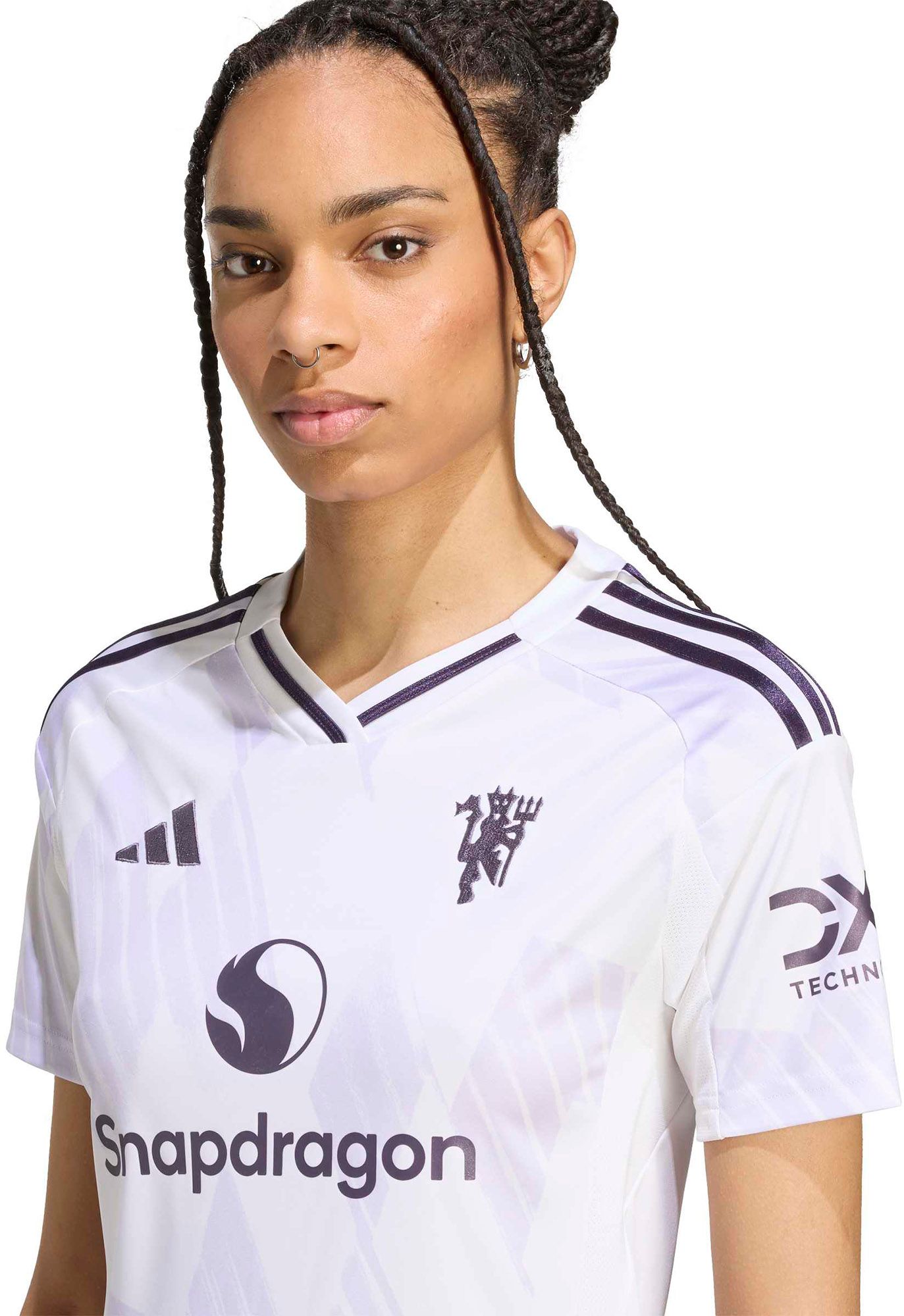 adidas Women's Manchester United 2025-26 White Away Replica Jersey product image