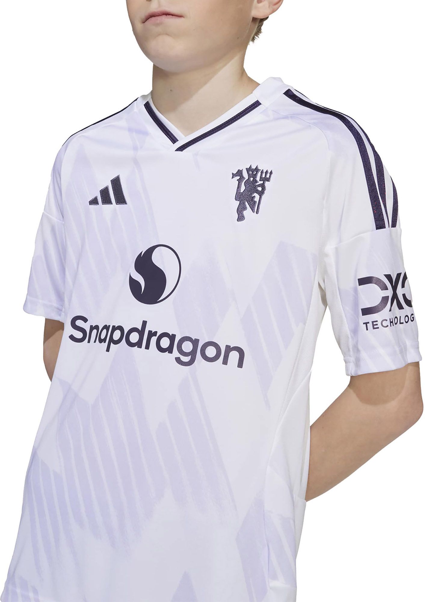 adidas Youth Manchester United 2025-26 White Away Replica Jersey product image