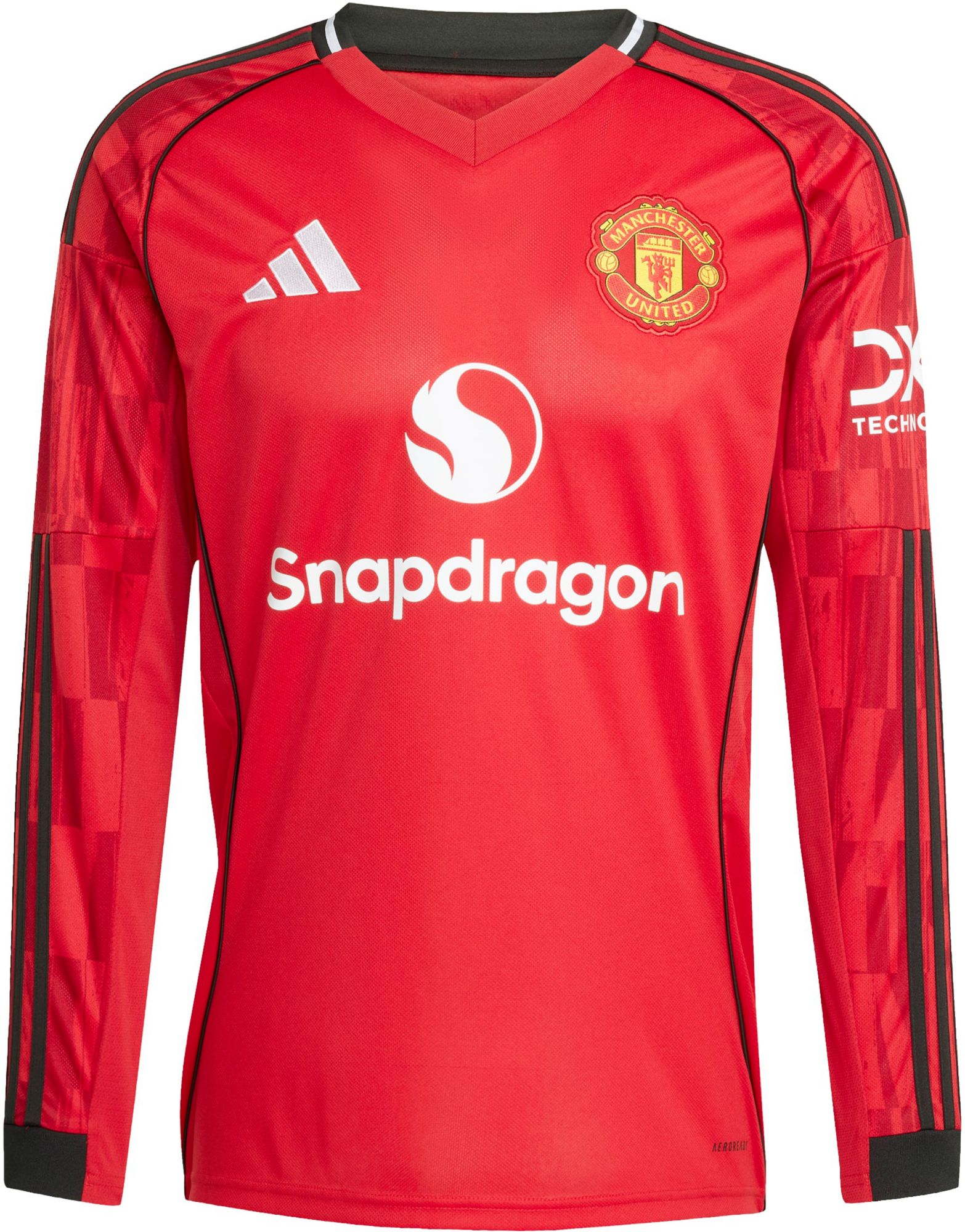 adidas Adult Manchester United 2025 Red Home Long Sleeve Replica Jersey product image