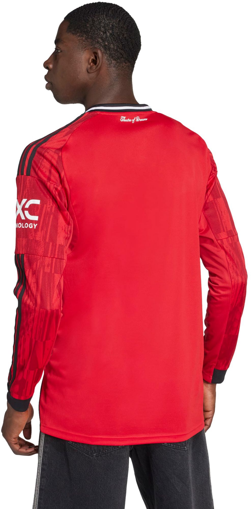 adidas Adult Manchester United 2025 Red Home Long Sleeve Replica Jersey product image