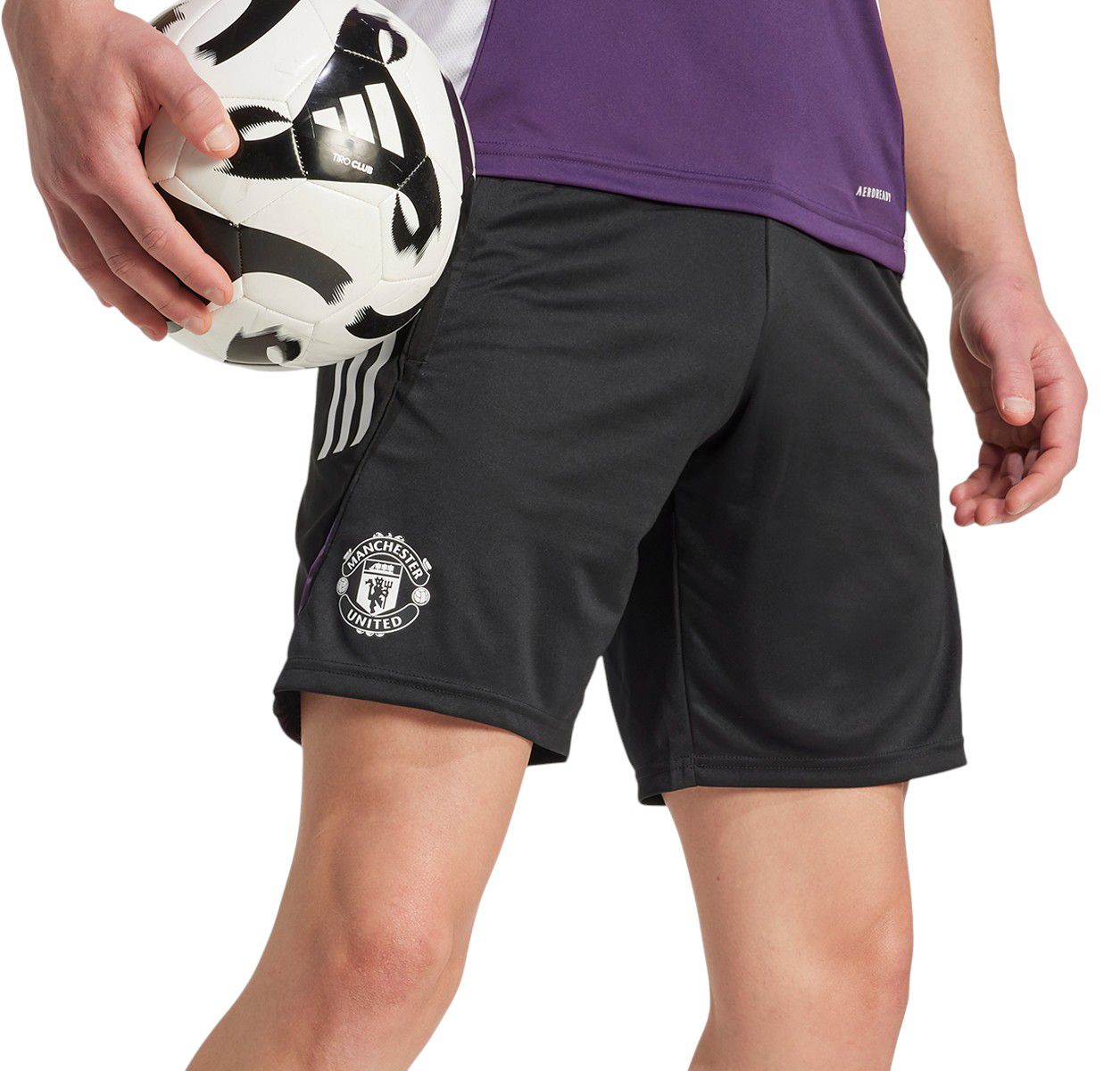 adidas Adult Manchester United 2025-26 Black Training Shorts product image