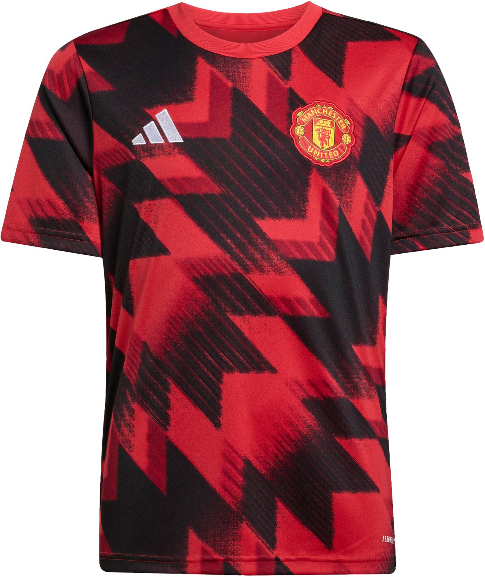 adidas Youth Manchester Untied 2025-26 Red Home Prematch Jersey product image