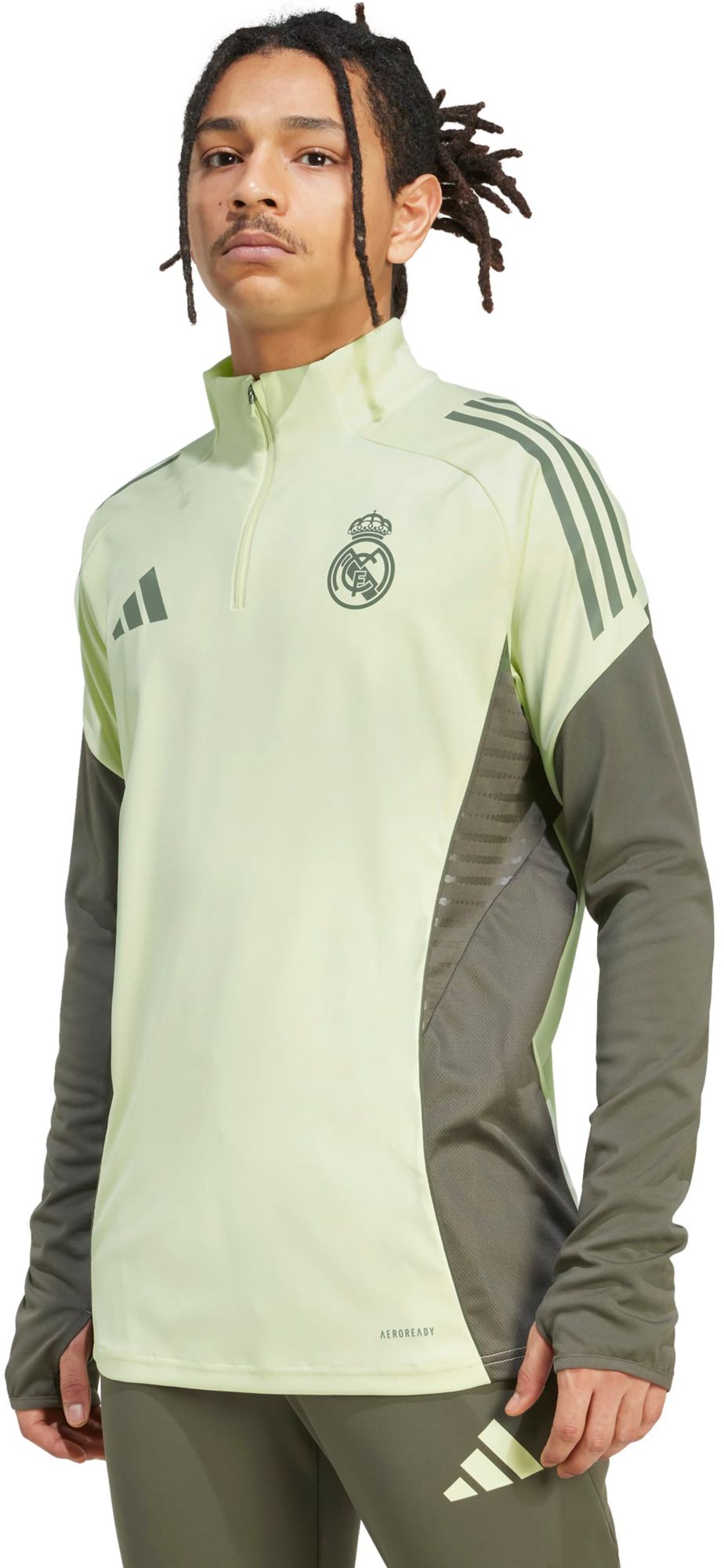 adidas Men's Real Madrid 2025 Green Full-Zip Training Jacket product image
