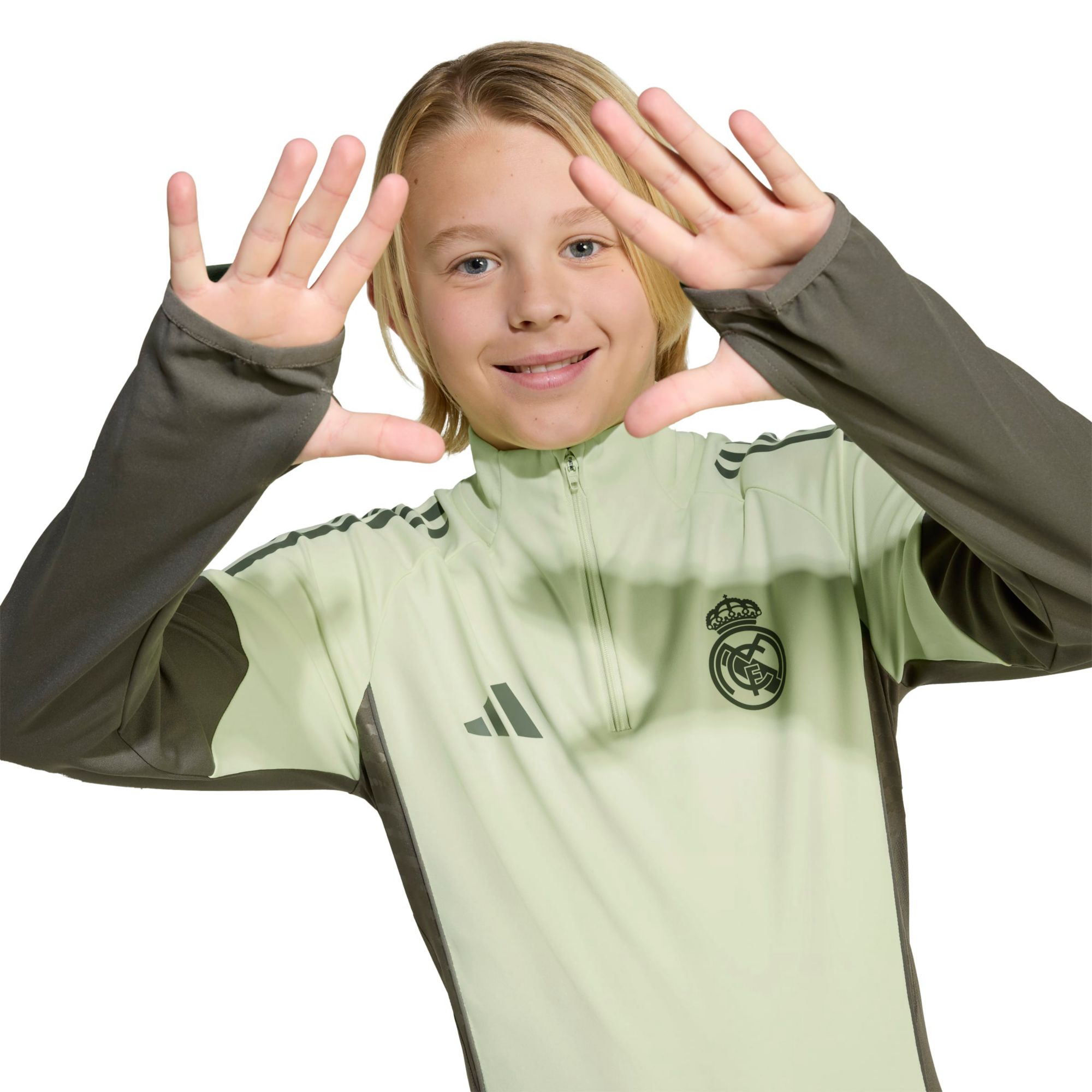 adidas Youth Real Madrid 2025 Green Full-Zip Training Jacket product image