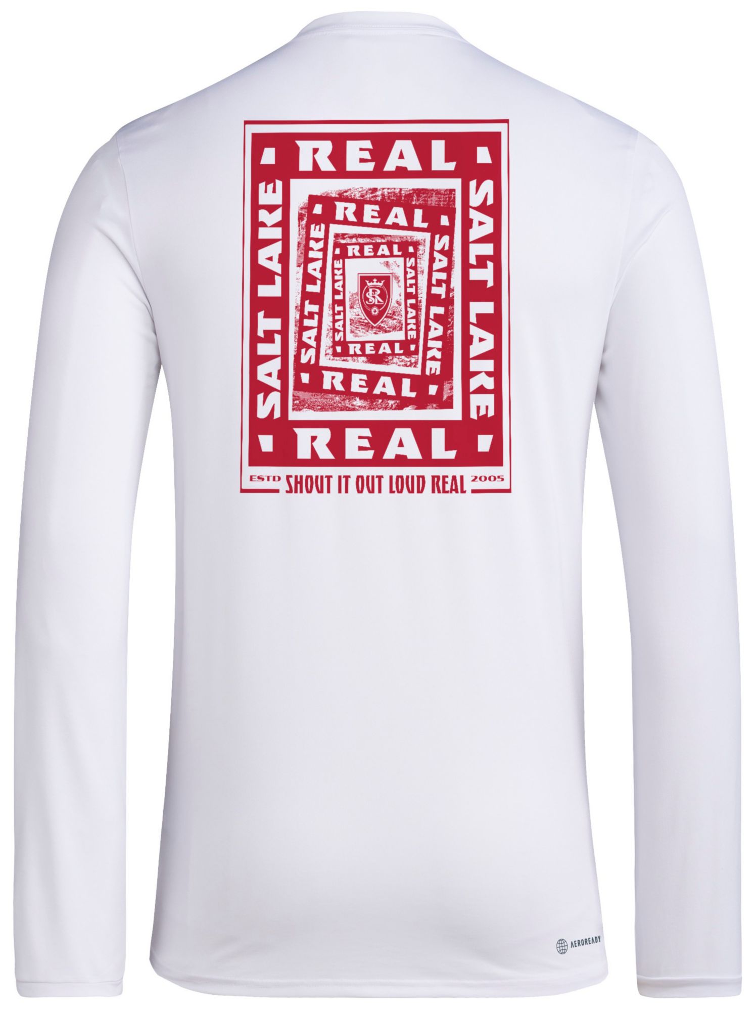 adidas Men's Real Salt Lake 2025 White Local Warp Long Sleeve T-Shirt product image