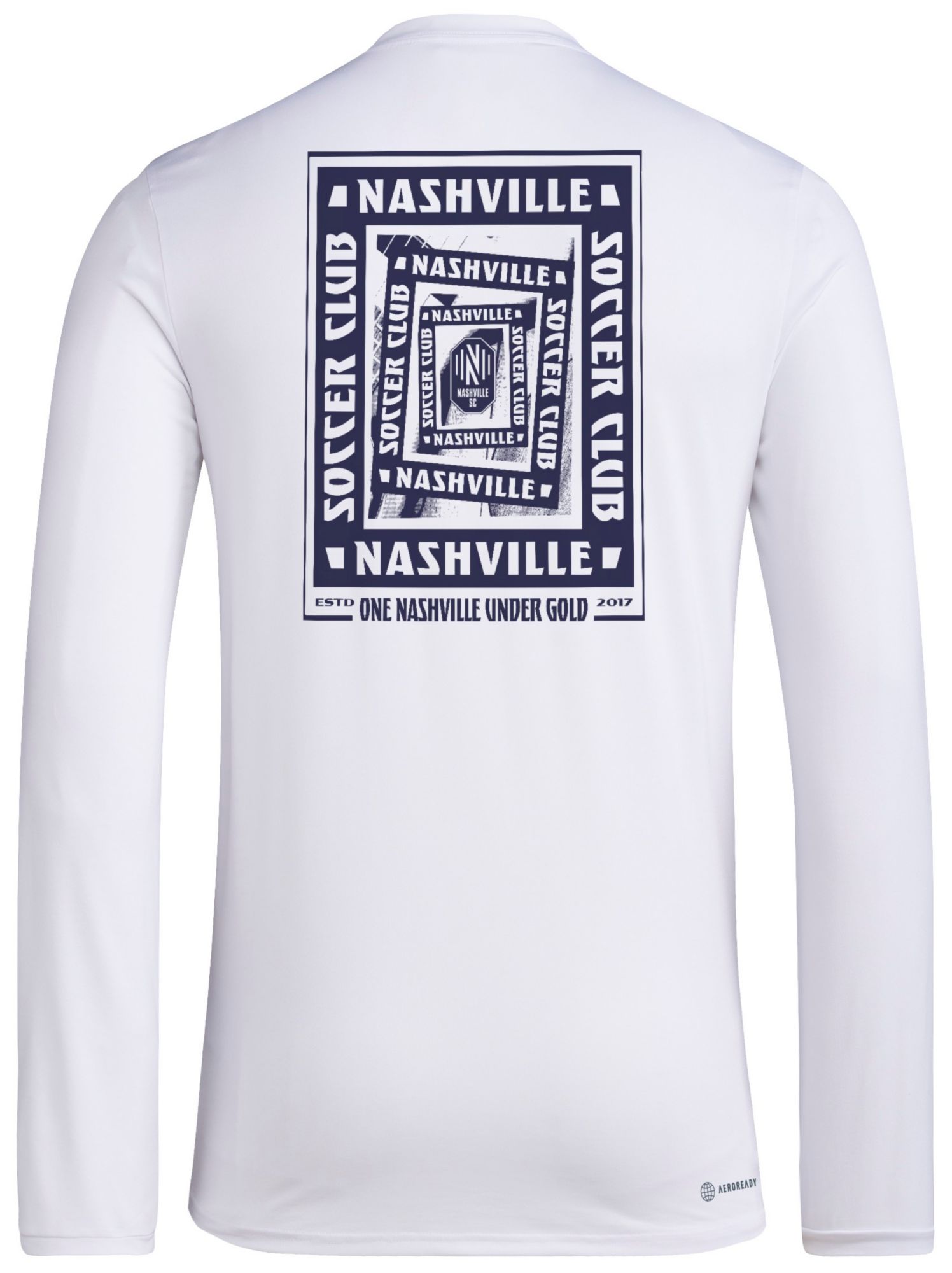 adidas Men's Nashville SC 2025 White Local Warp Long Sleeve T-Shirt product image