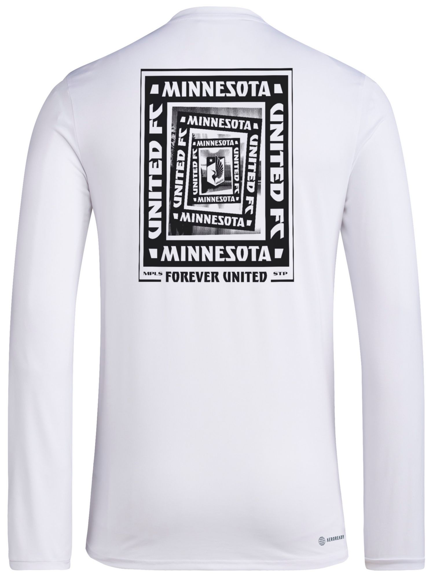 adidas Men's Minnesota United FC 2025 White Local Warp Long Sleeve T-Shirt product image