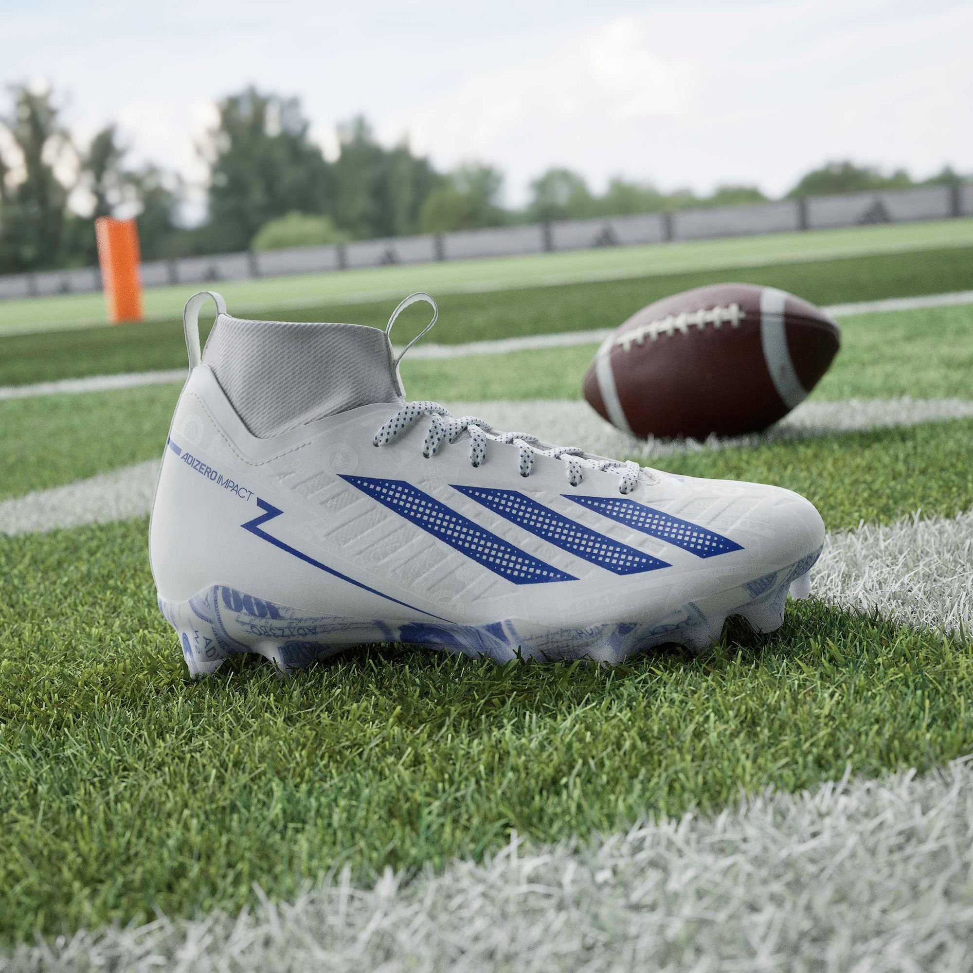 adidas adizero Impact II Currency Mid Football Cleats product image