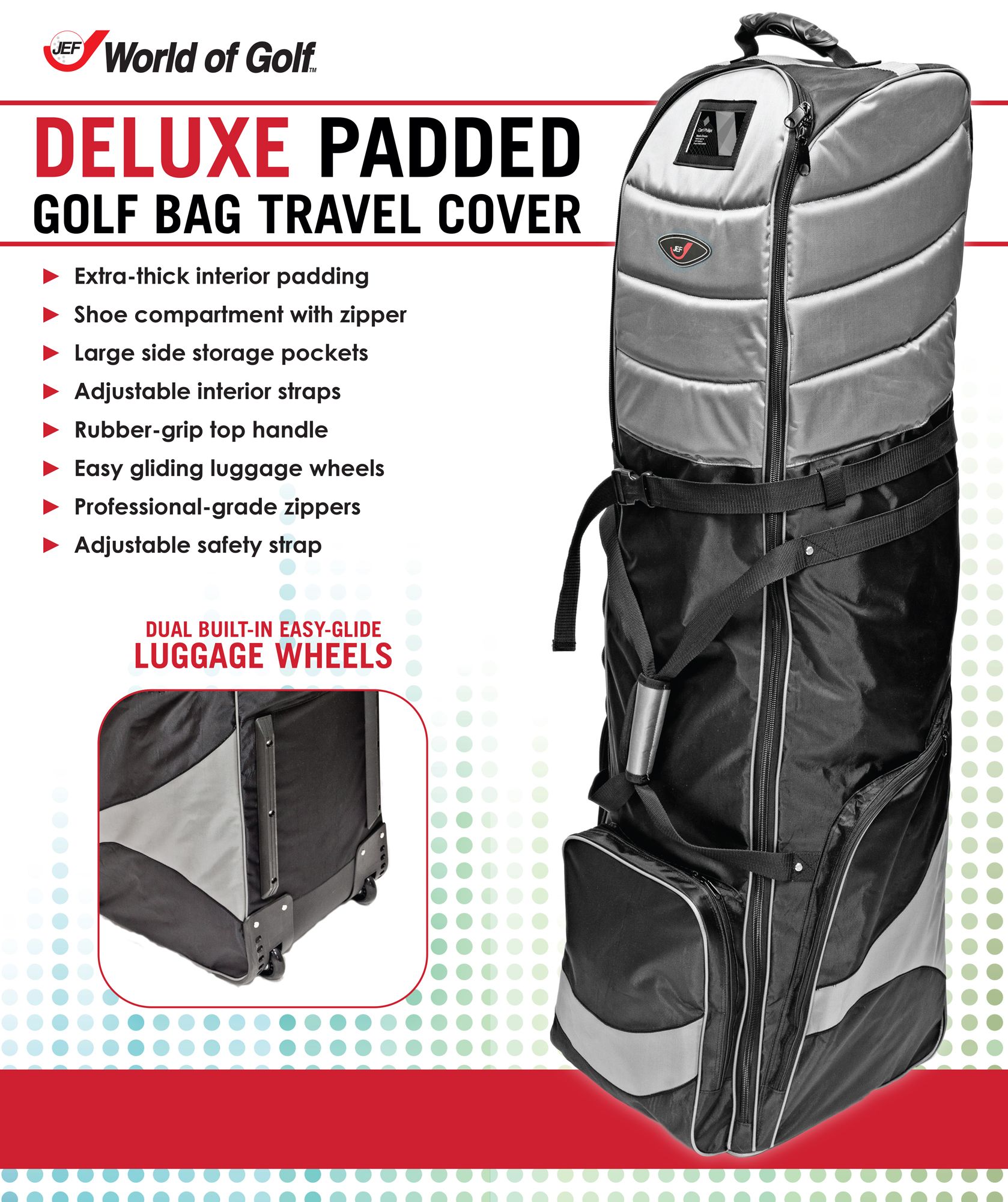 JEF World of Golf Deluxe Travel Cover product image