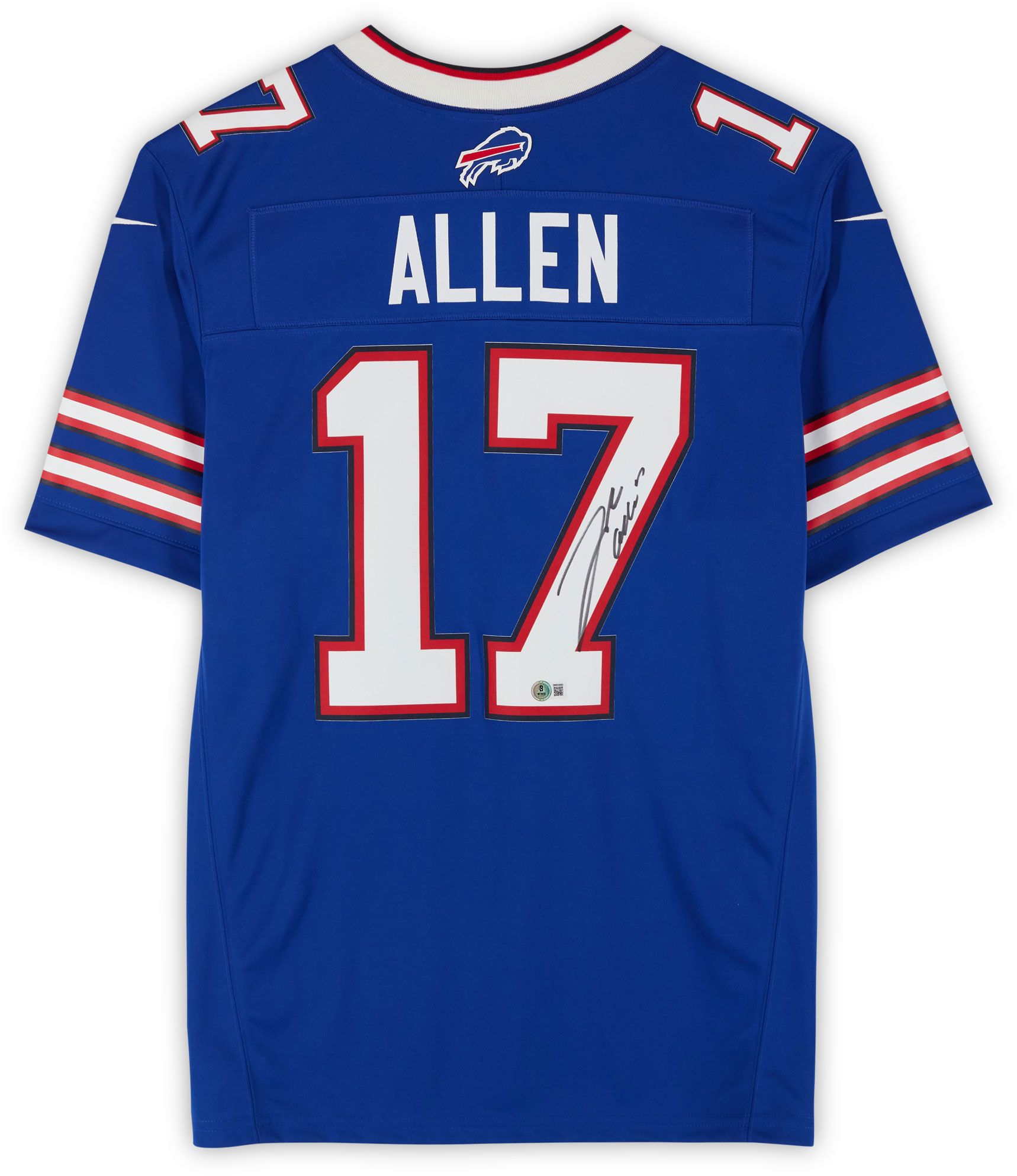 Framed NFL Buffalo Bills Josh Allen #17 Authentic Autographed Jersey (Framed under glass, double-matted $250 value) product image
