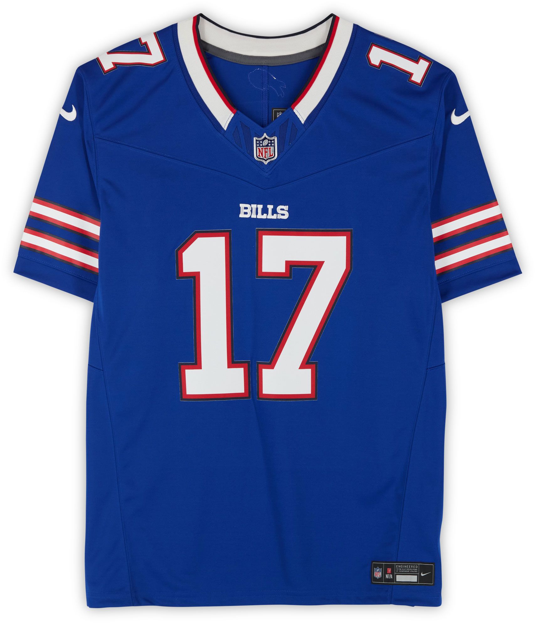 Framed NFL Buffalo Bills Josh Allen #17 Authentic Autographed Jersey (Framed under glass, double-matted $250 value) product image