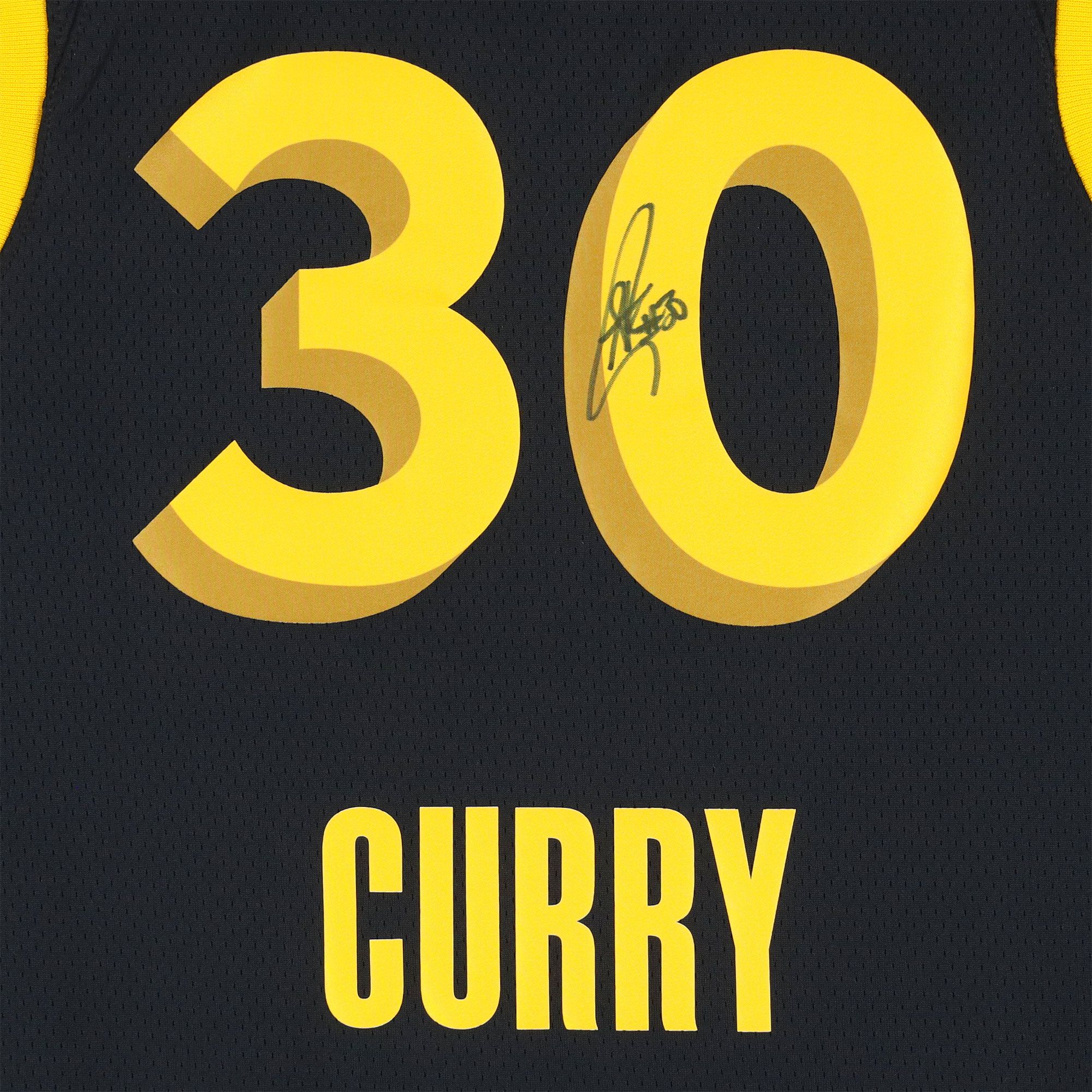 Framed NBA Golden State Warriors Stephen Curry #30 Authentic Autographed Jersey (Framed under glass, double-matted $250 value) product image